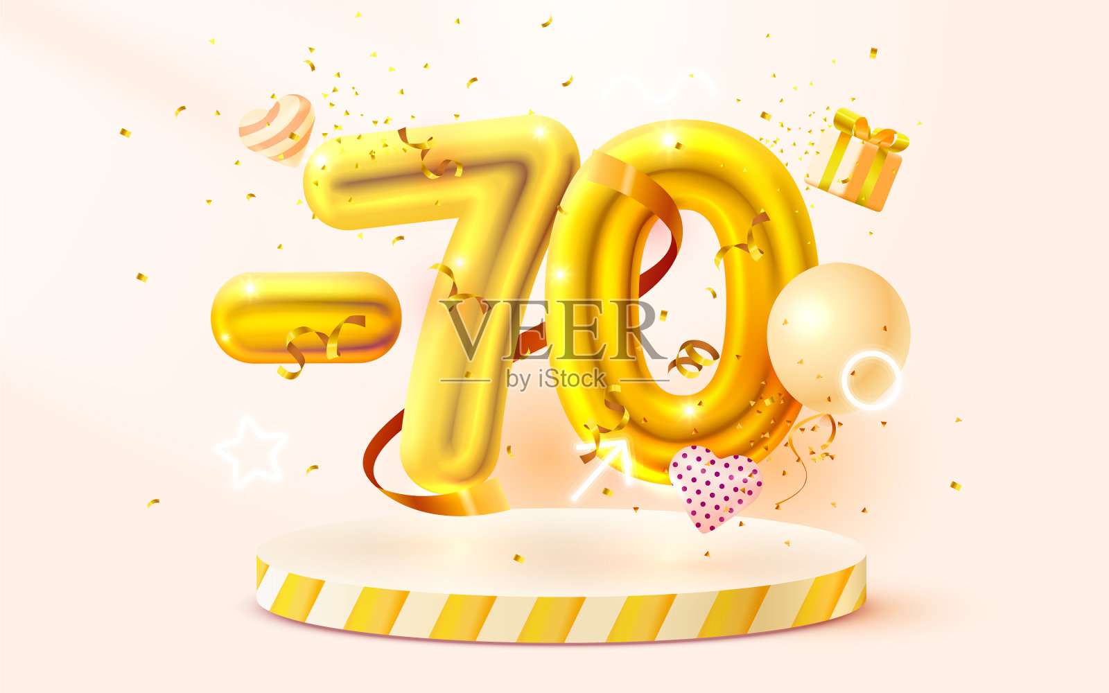 70折扣折扣创作组成3d黄金设计模板素材