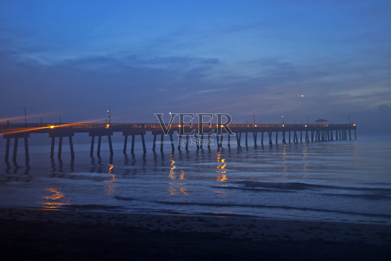达尼亚海滩日出照片摄影图片