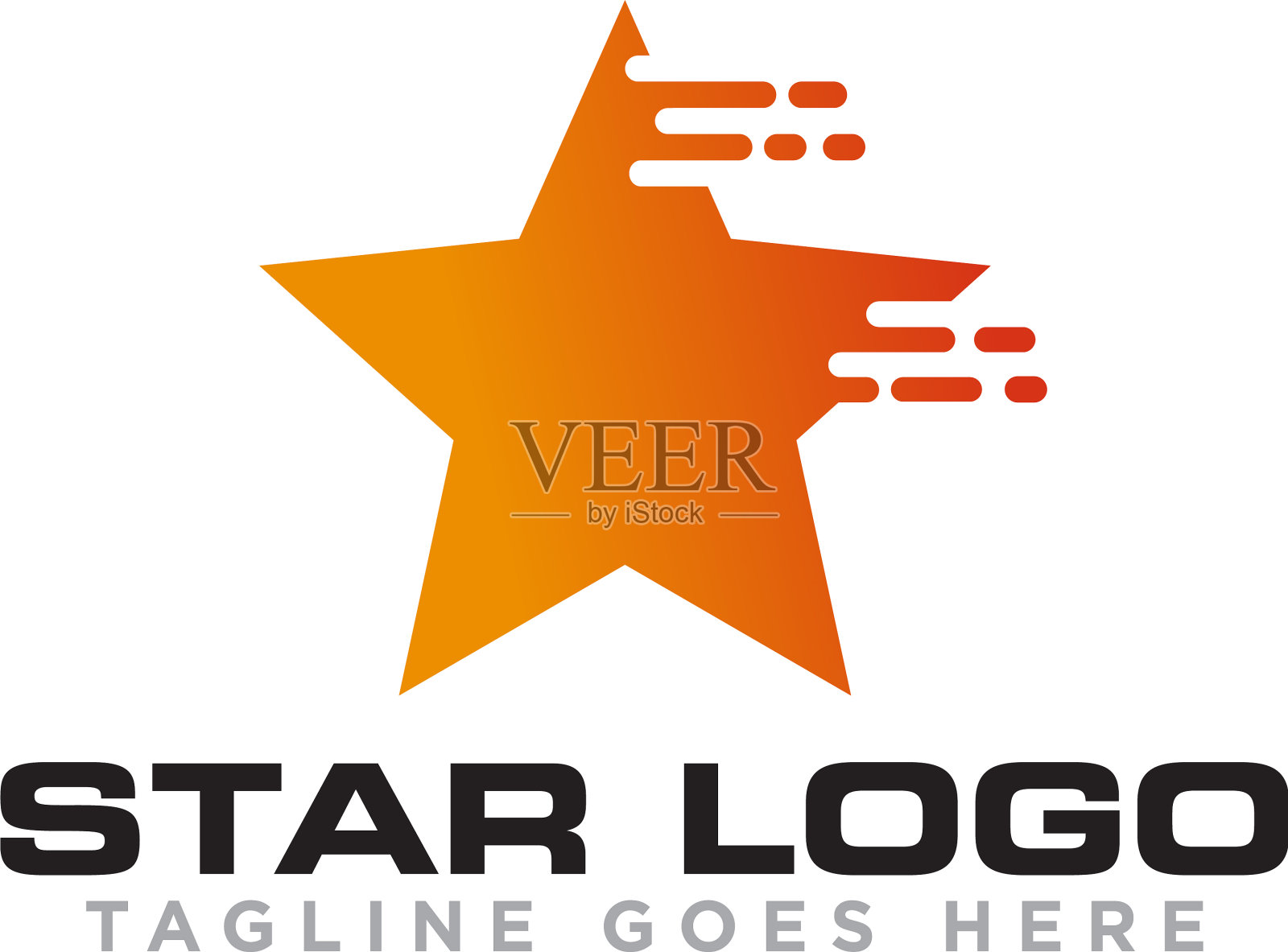 星星标志图标设计插画图片素材