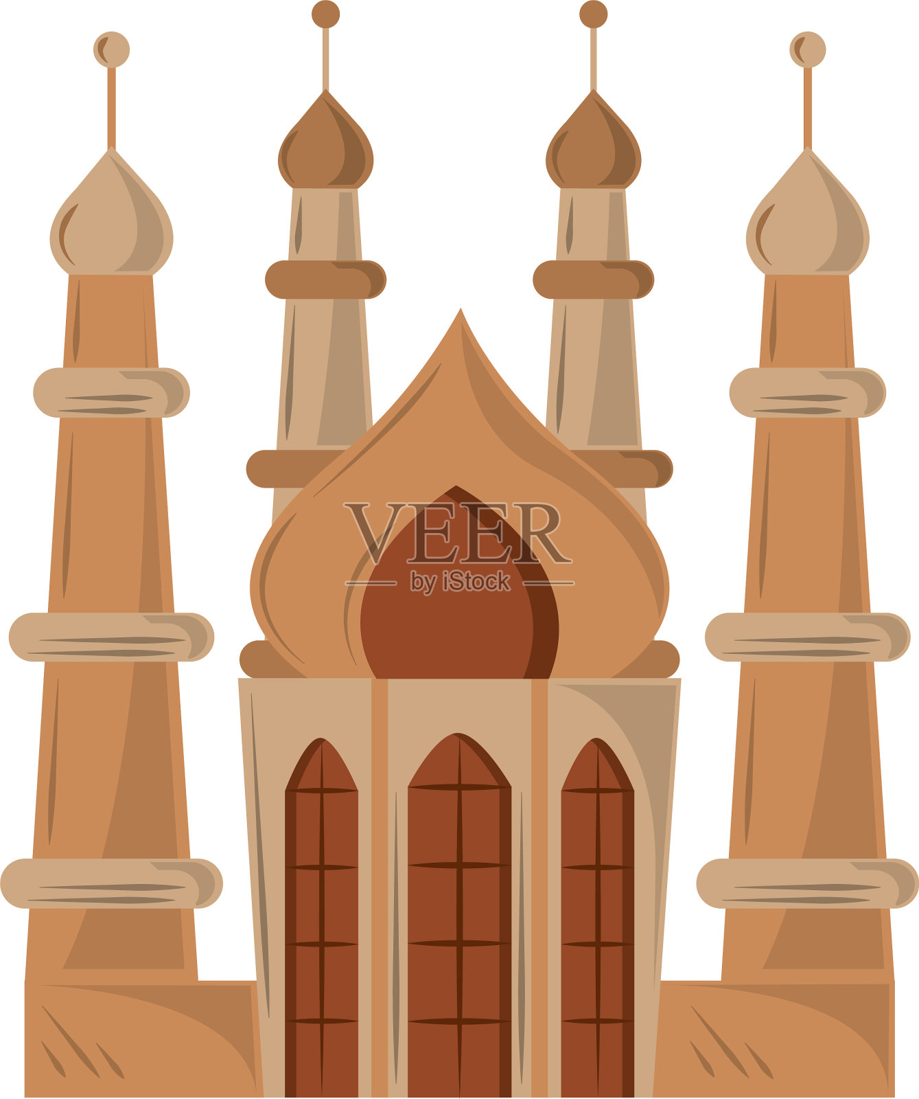 穆斯林清真寺寺设计元素图片