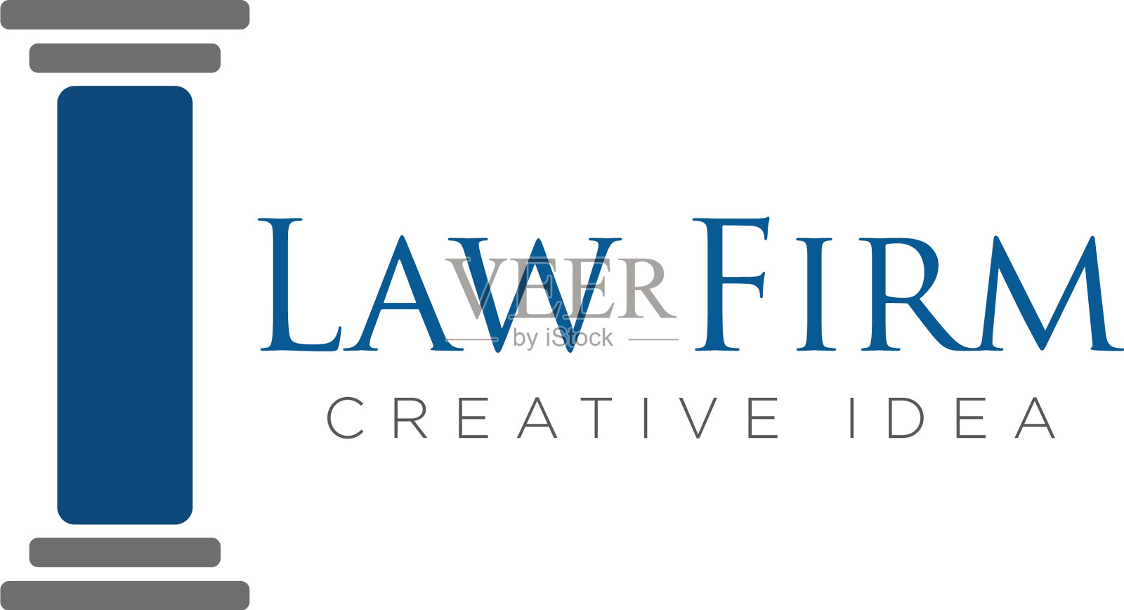 律师事务所标识设计插画图片素材