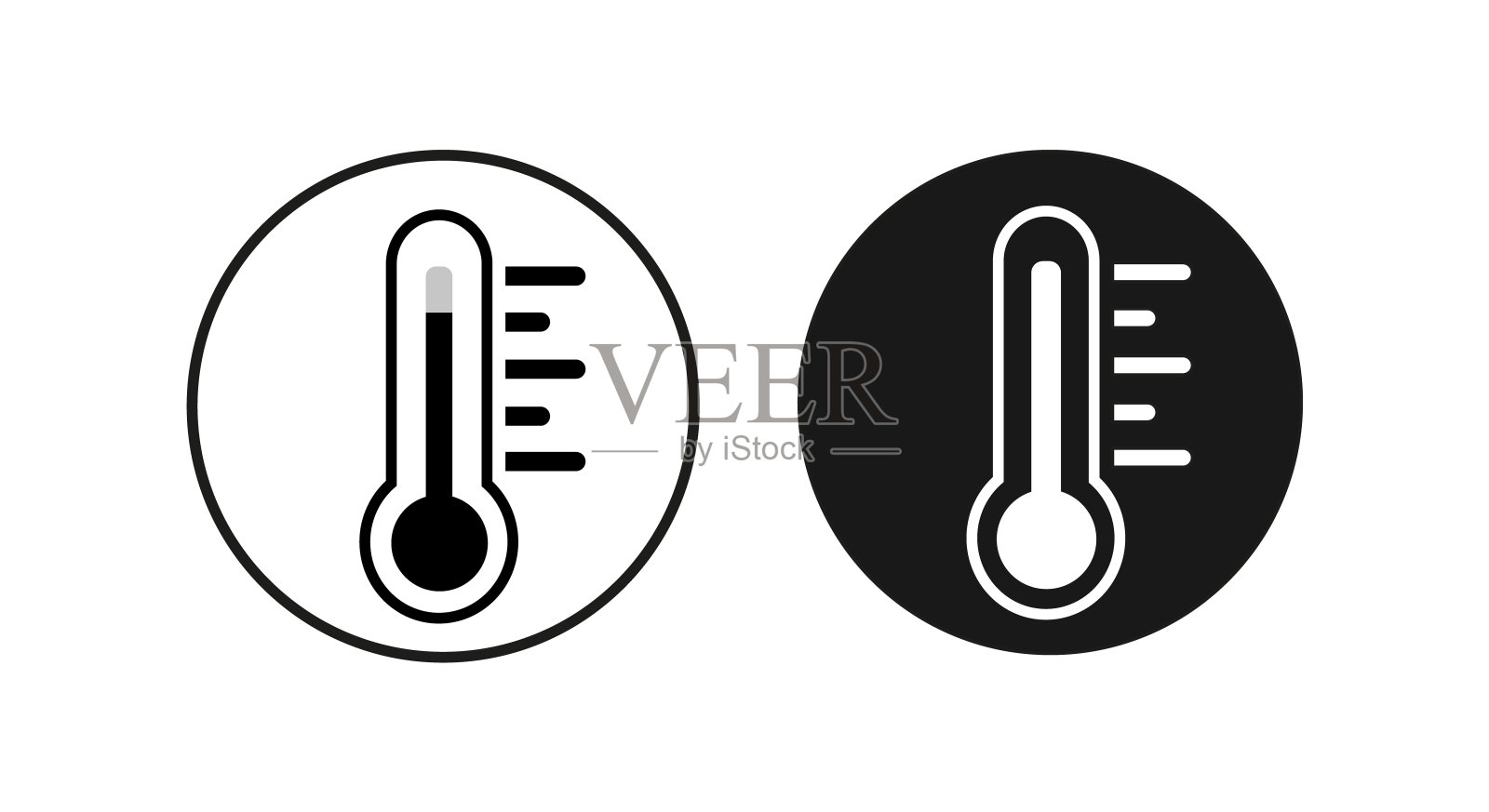 温度符号设置，温度计图标图标素材