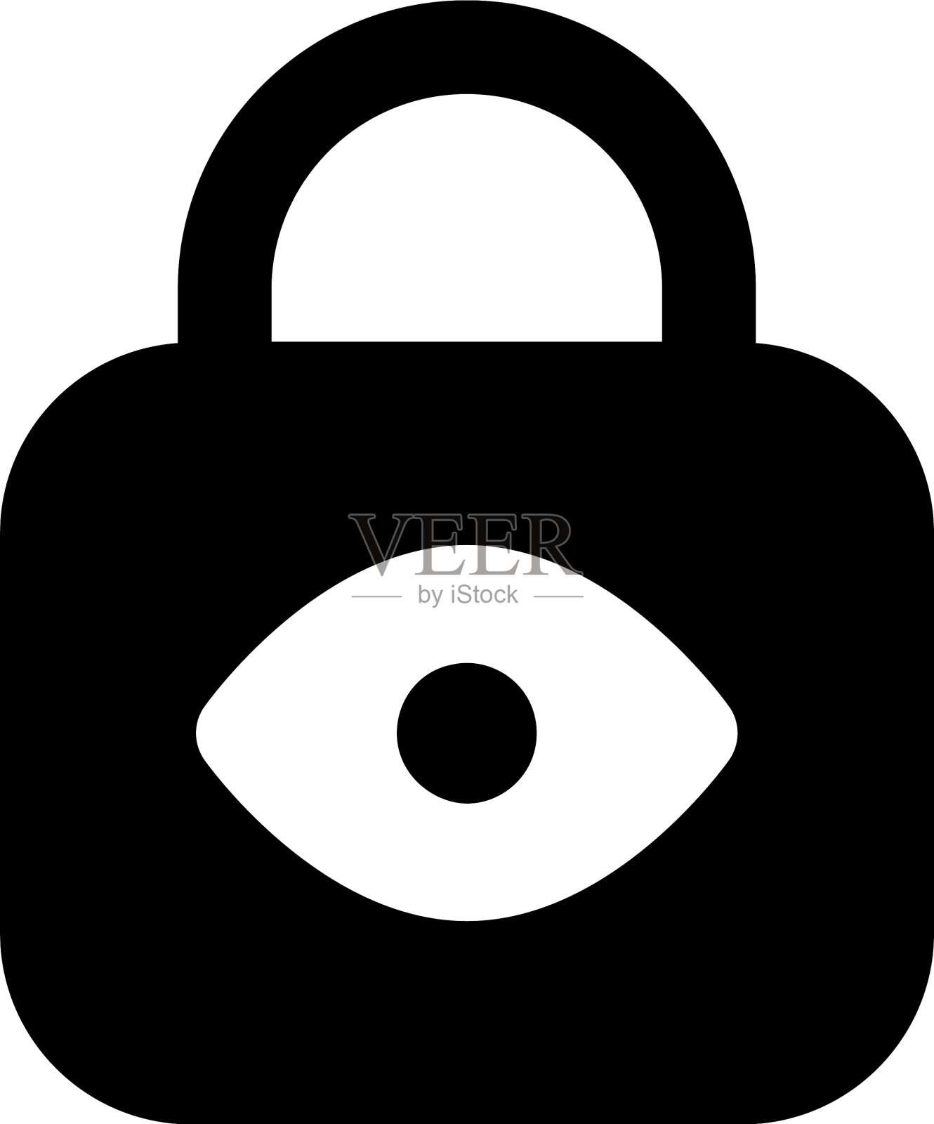 锁监控插画图片素材