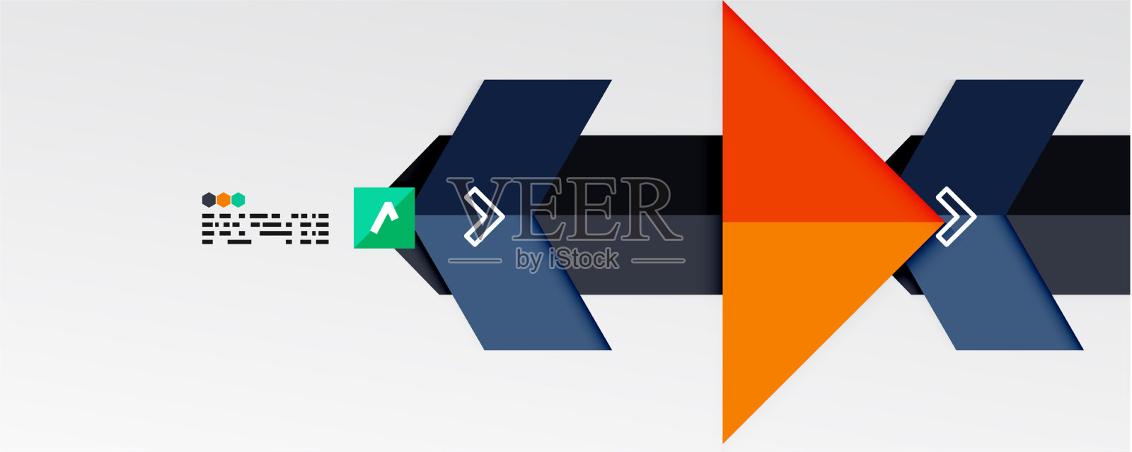 闪闪发光的三角形和几何形状插画图片素材