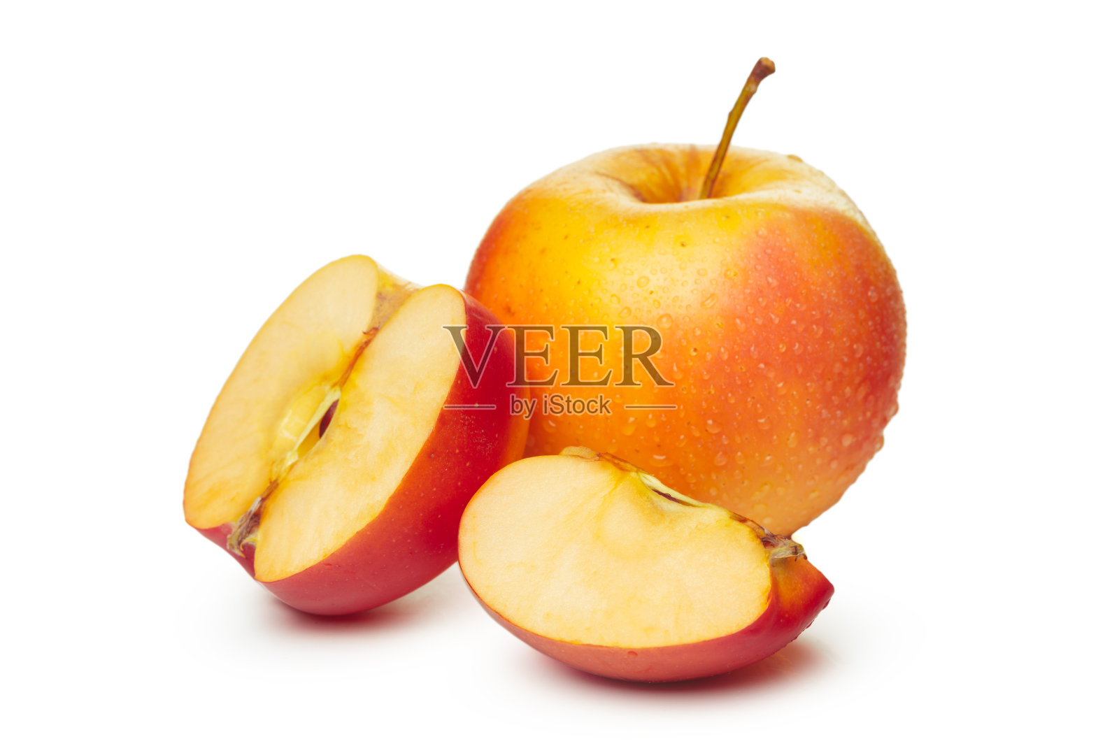 白色背景上的苹果照片摄影图片