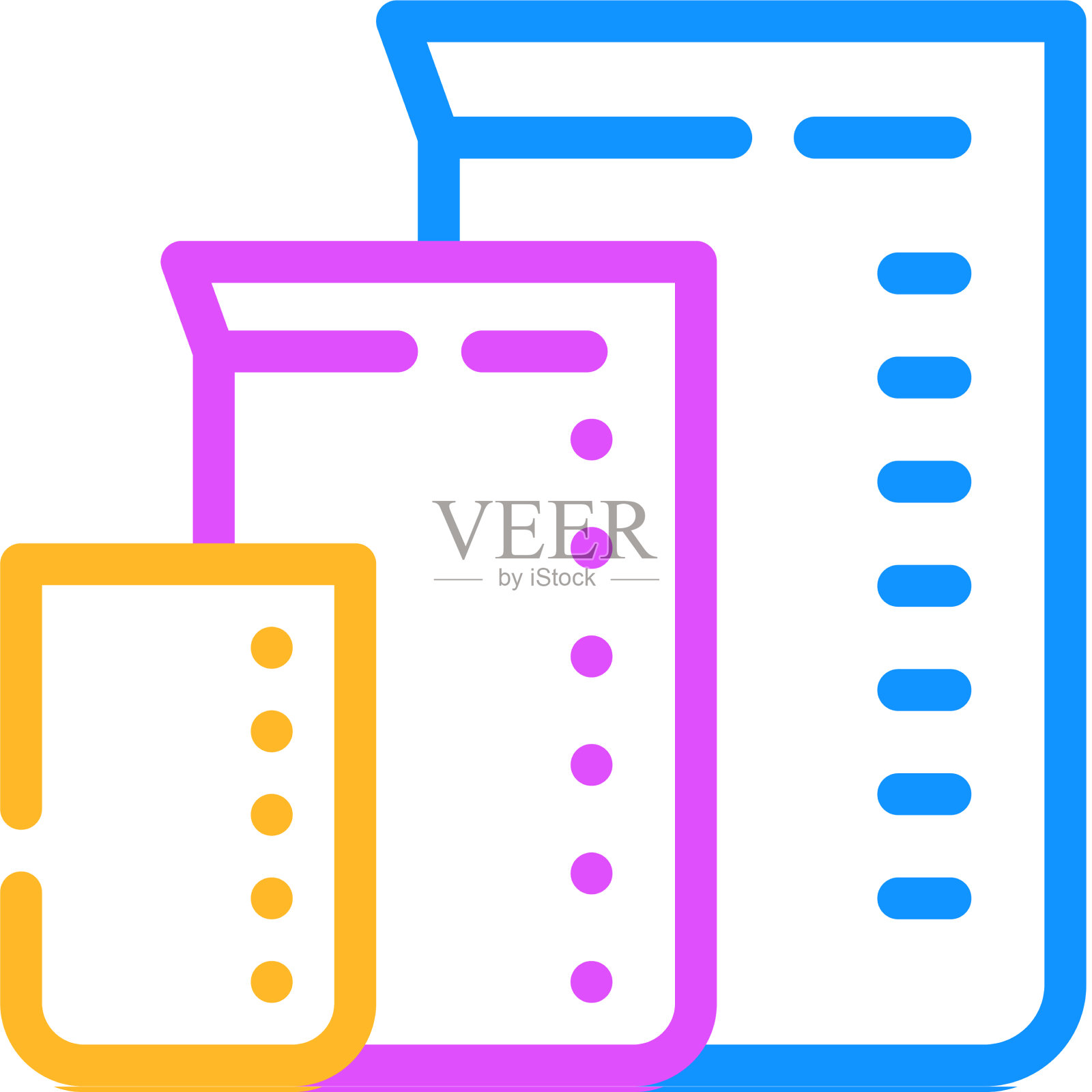 量杯调酒颜色图标设计元素图片