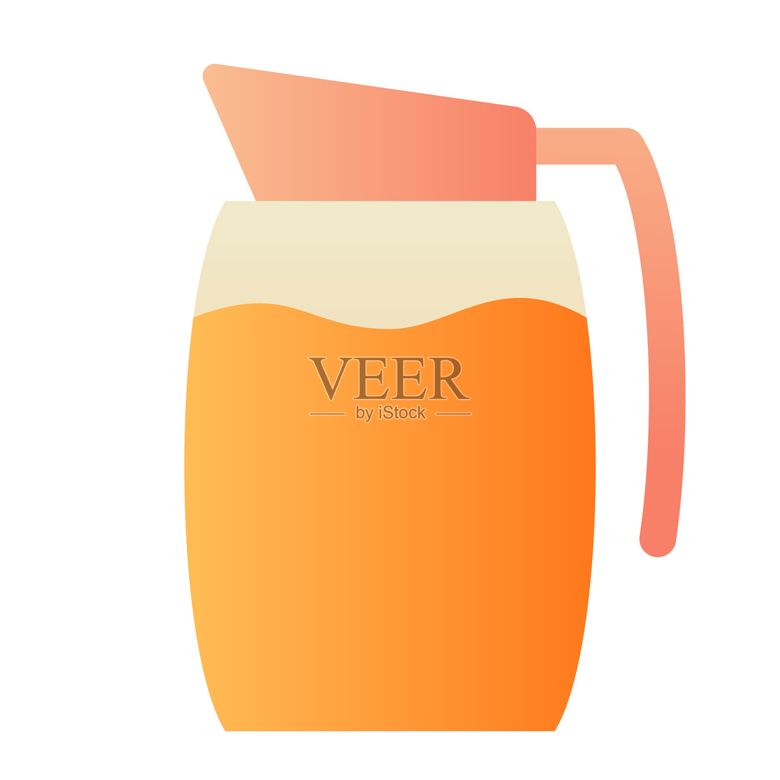 注入水果汁单一孤立的图标插画图片素材