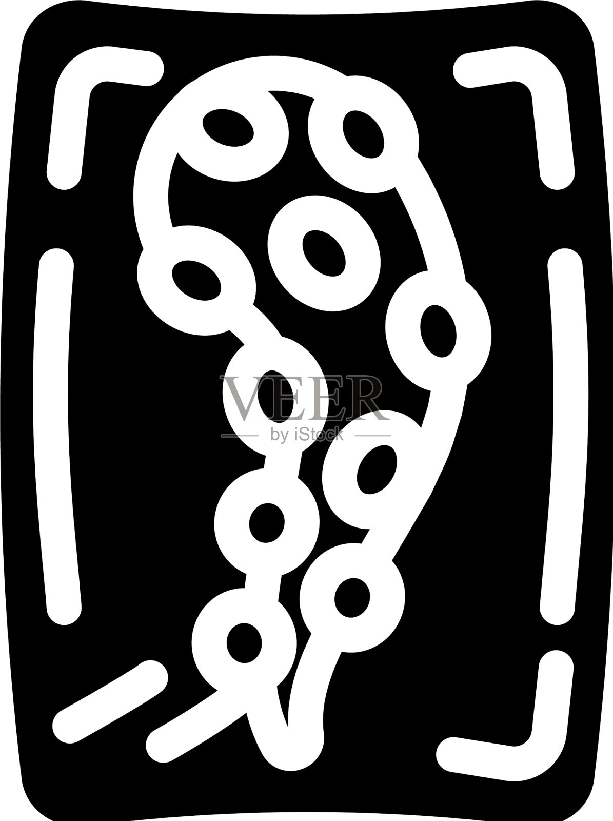 章鱼触手包字形图标设计元素图片