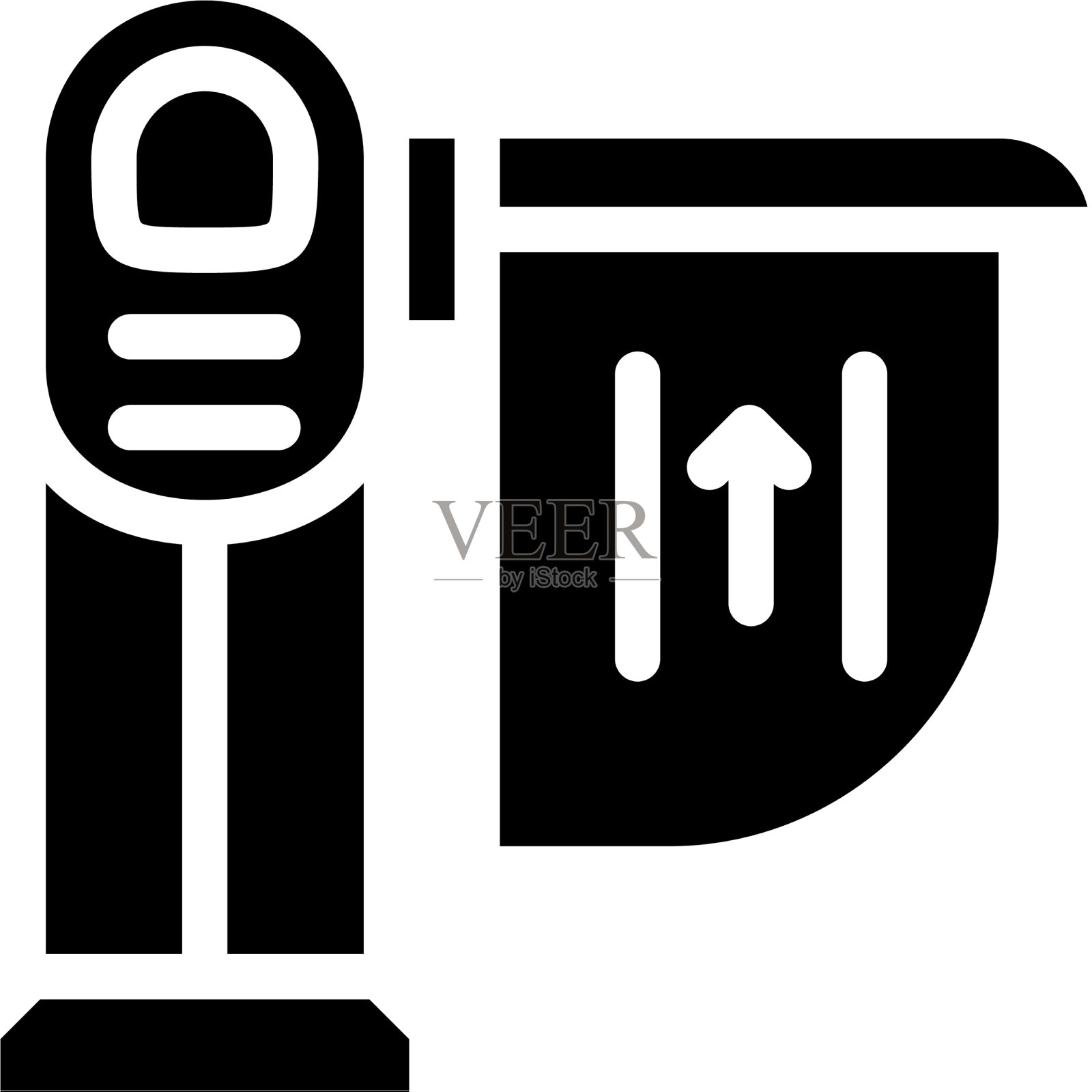 限制器铁路字形图标图标素材