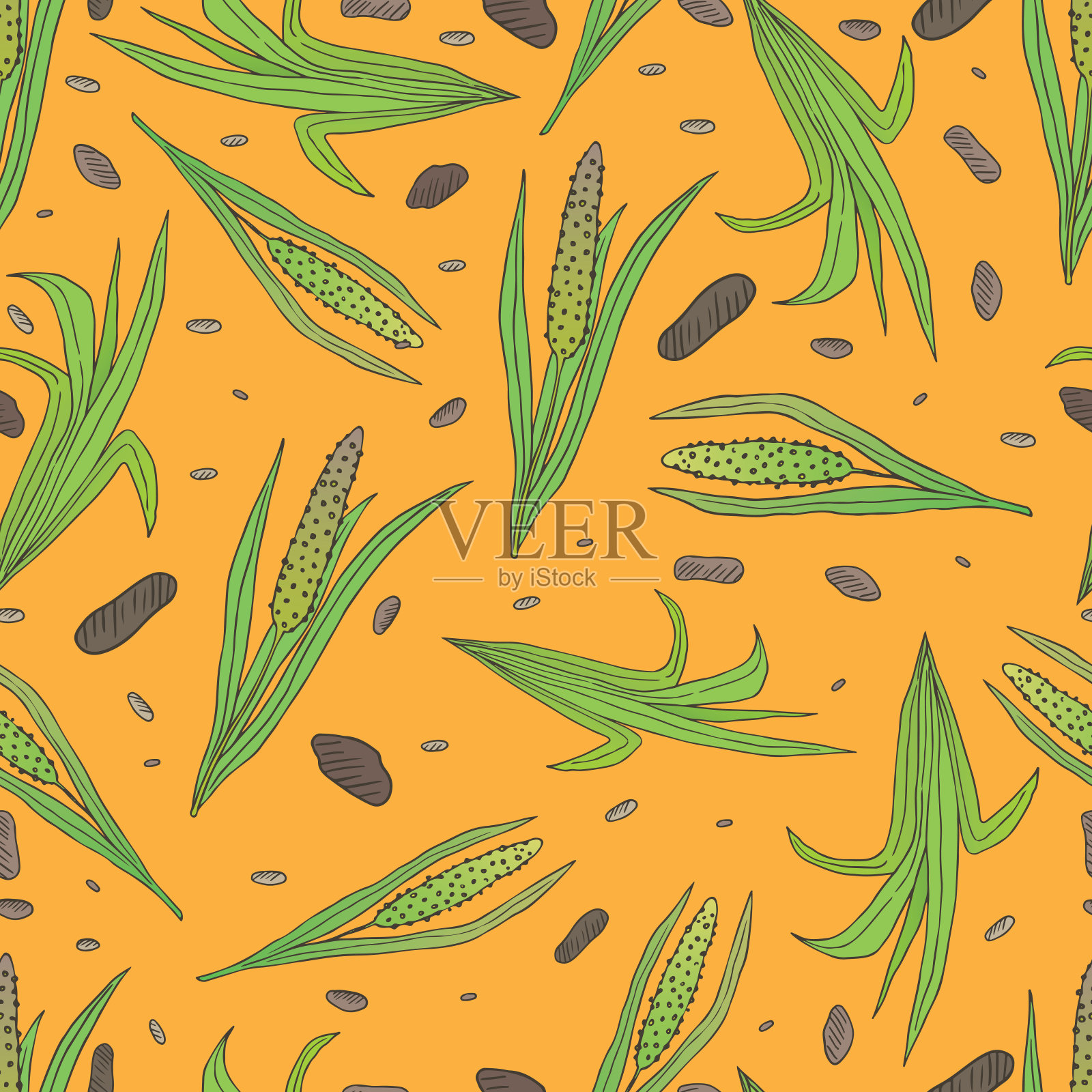 空气bolotnij无缝图案-10插画图片素材