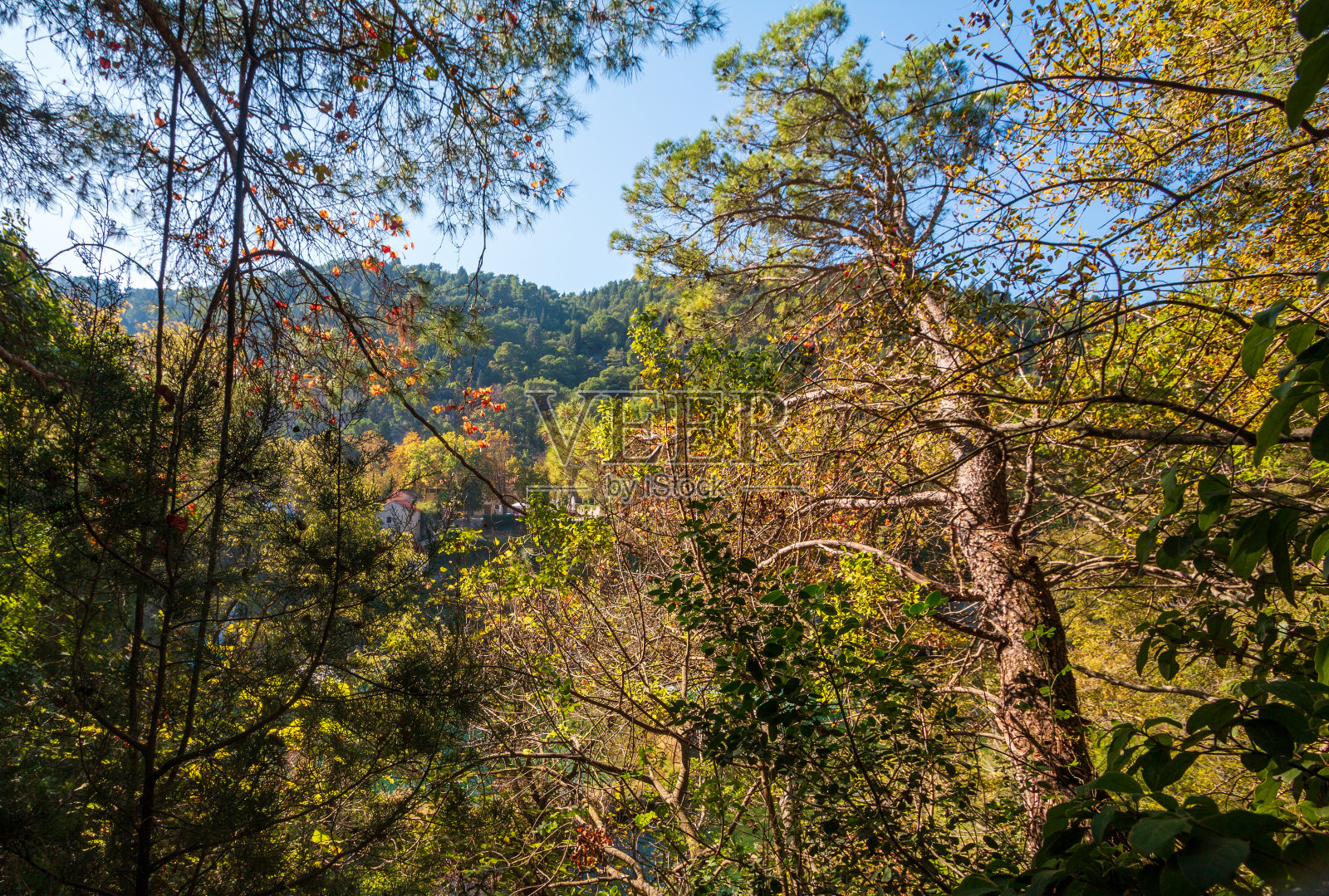 克尔卡国家公园，位于克罗地亚Šibenik-Knin县照片摄影图片
