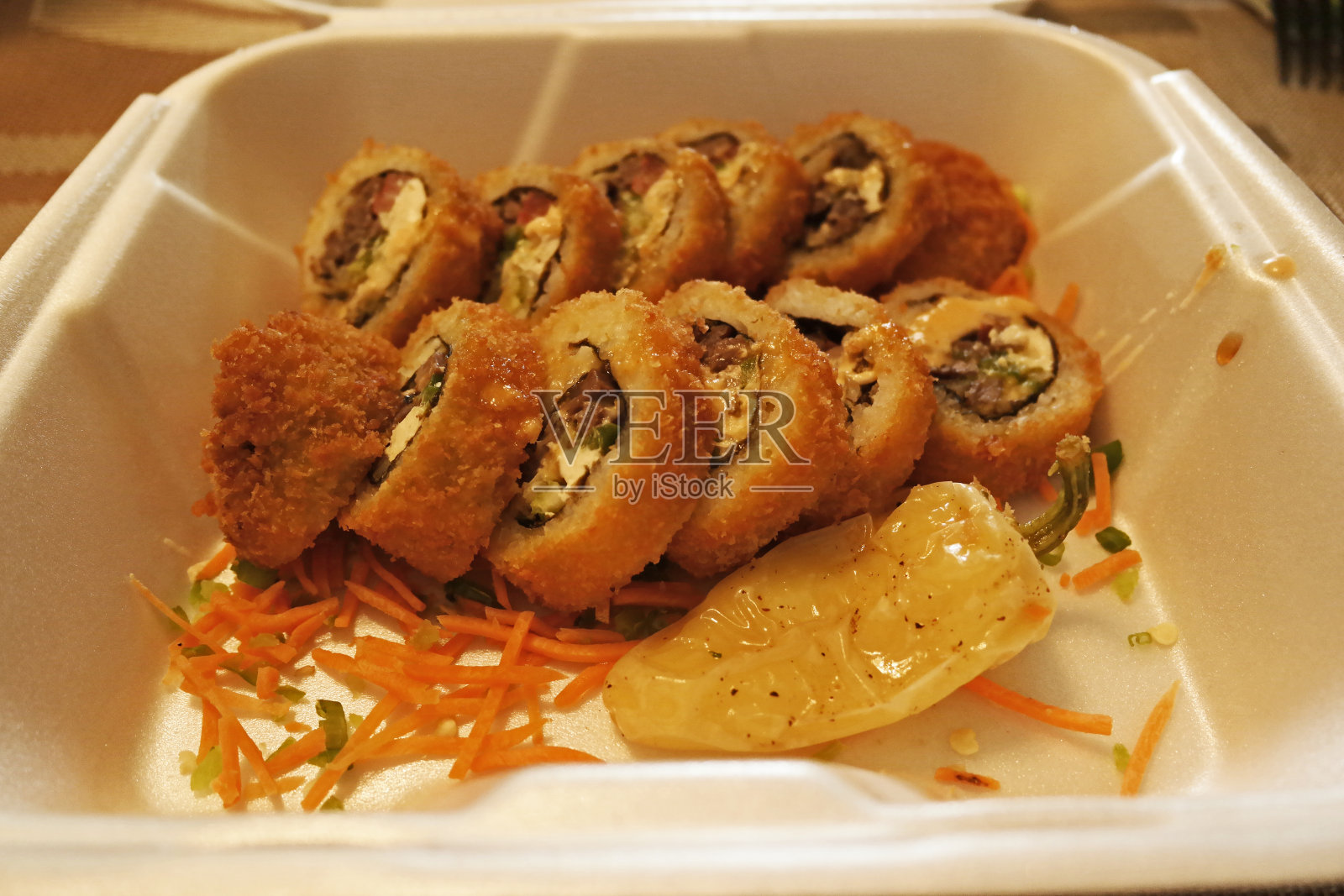 墨西哥 Carne Asada 寿司照片摄影图片