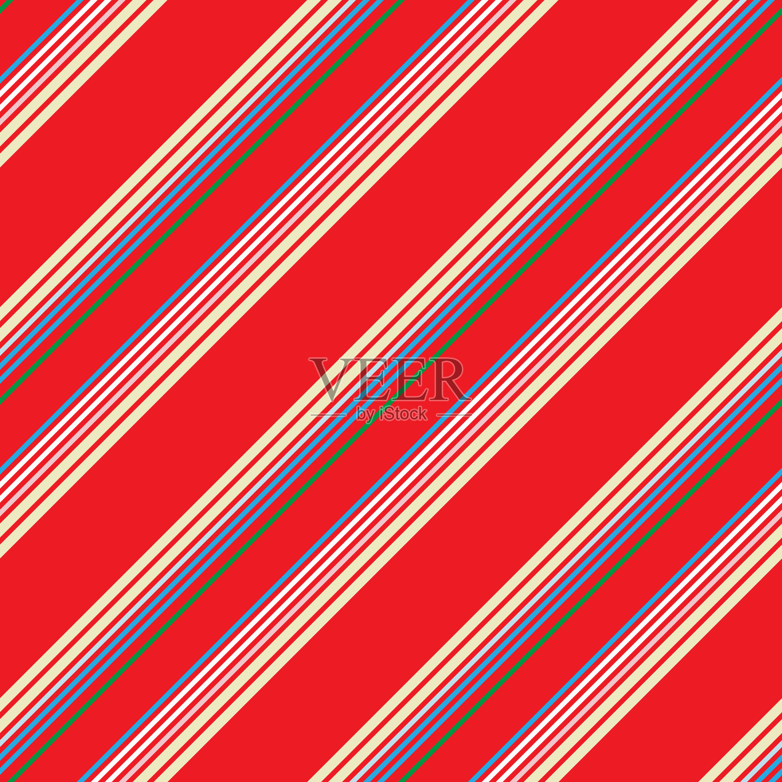 彩色条纹无缝图案背景中插画图片素材