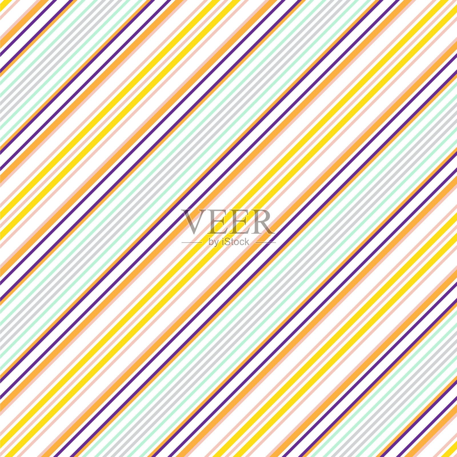 彩色条纹无缝图案背景中插画图片素材