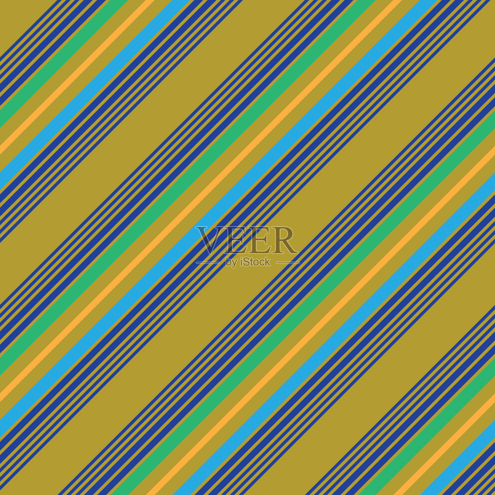 彩色条纹无缝图案背景中插画图片素材