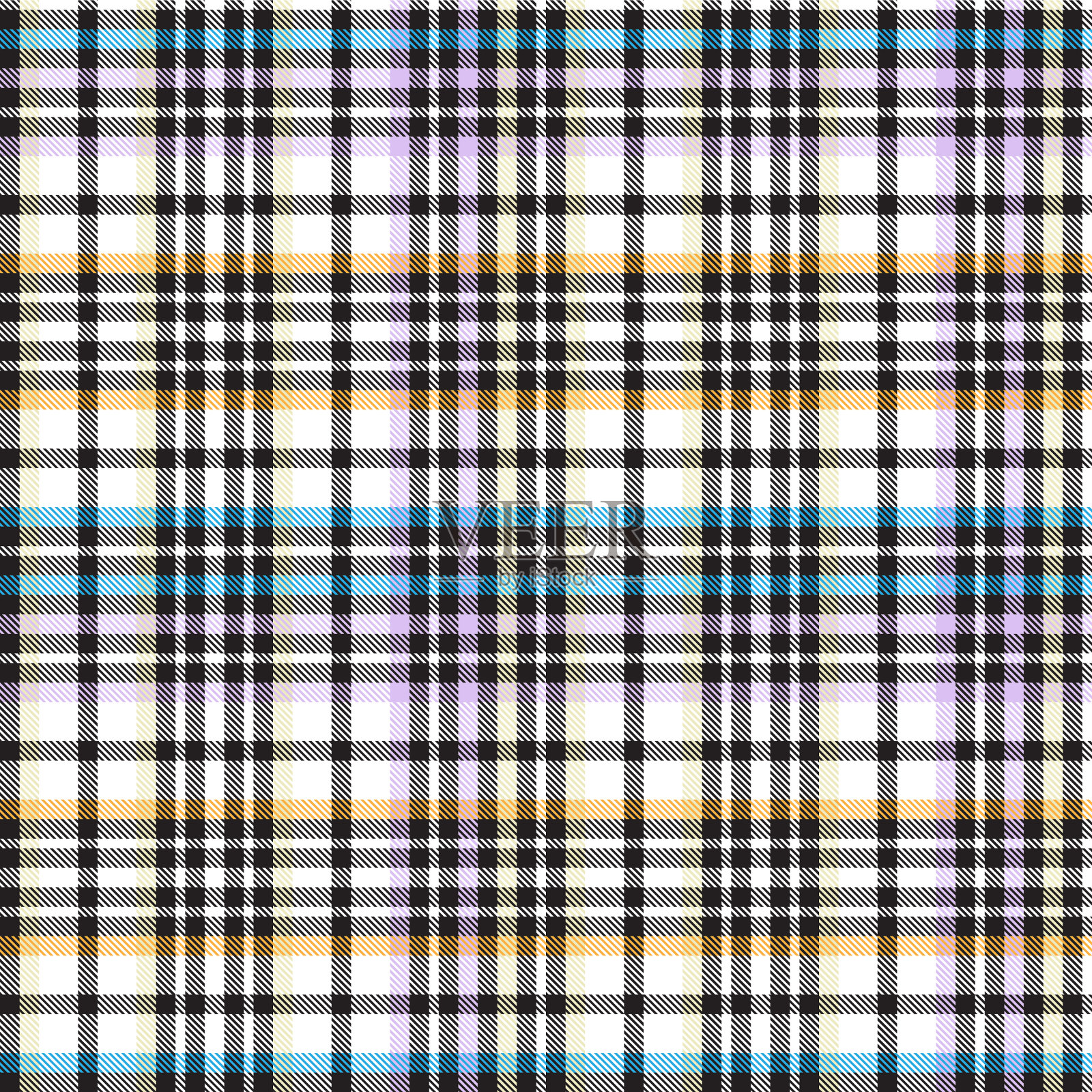 彩色格子纹理无缝图案插画图片素材