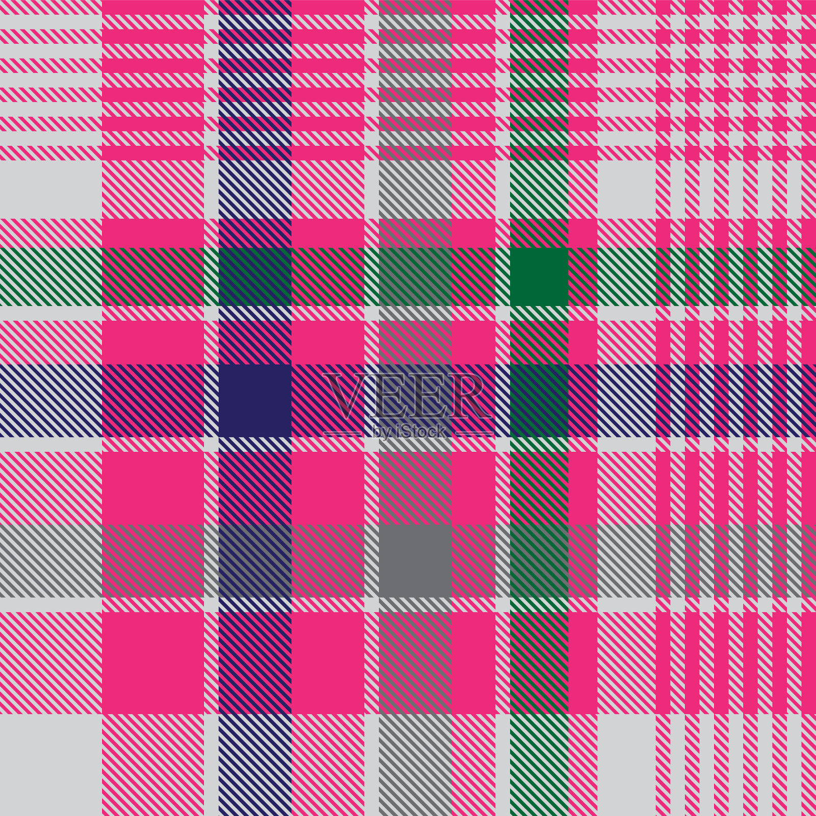 彩色格子纹理无缝图案插画图片素材