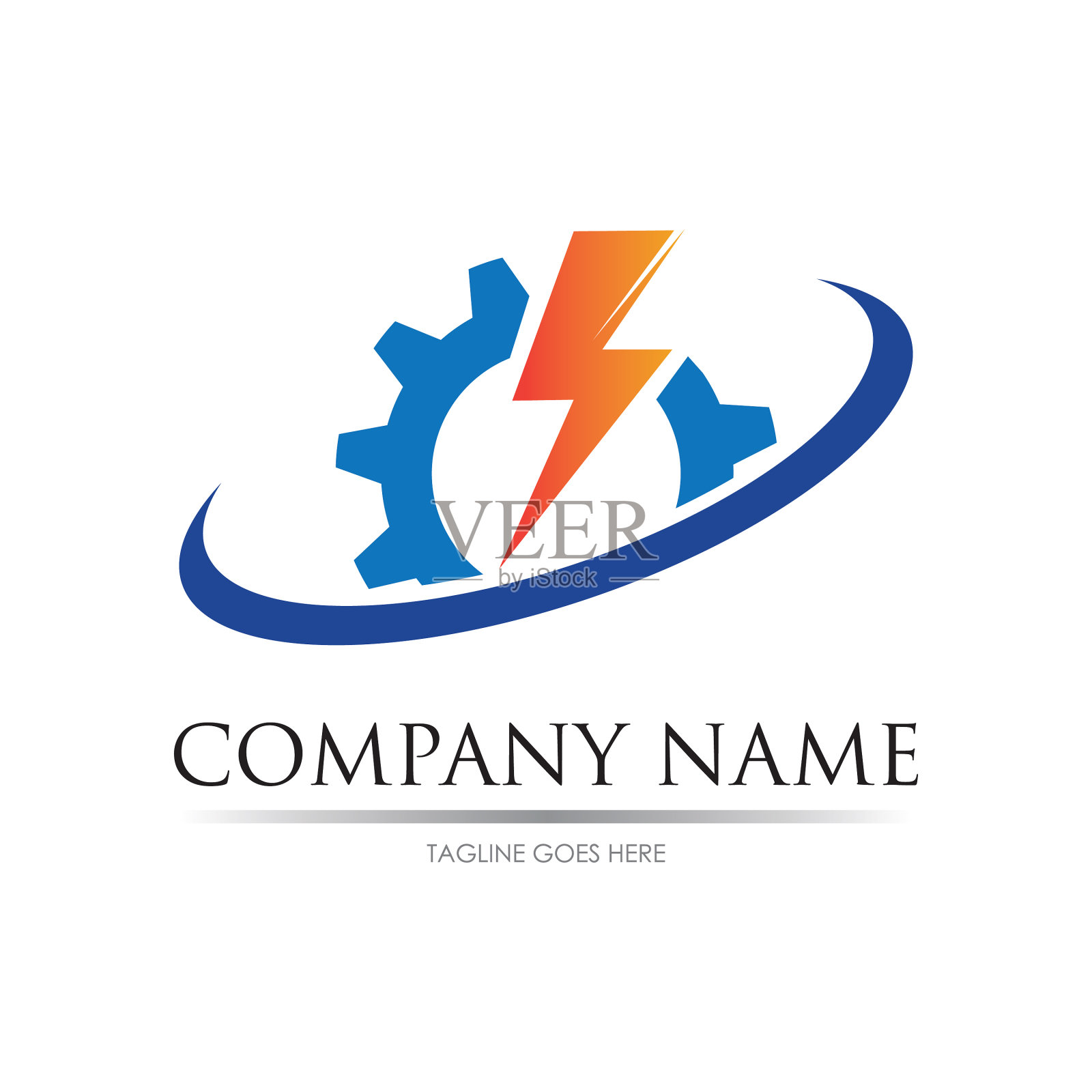 齿轮动力标志图像设计模板插画图片素材