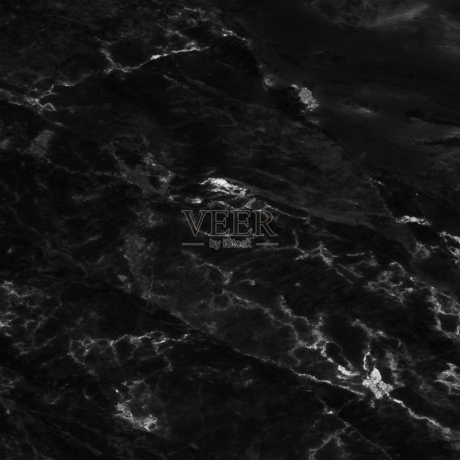 黑色大理石自然图案为背景，抽象的天然大理石黑白相间照片摄影图片