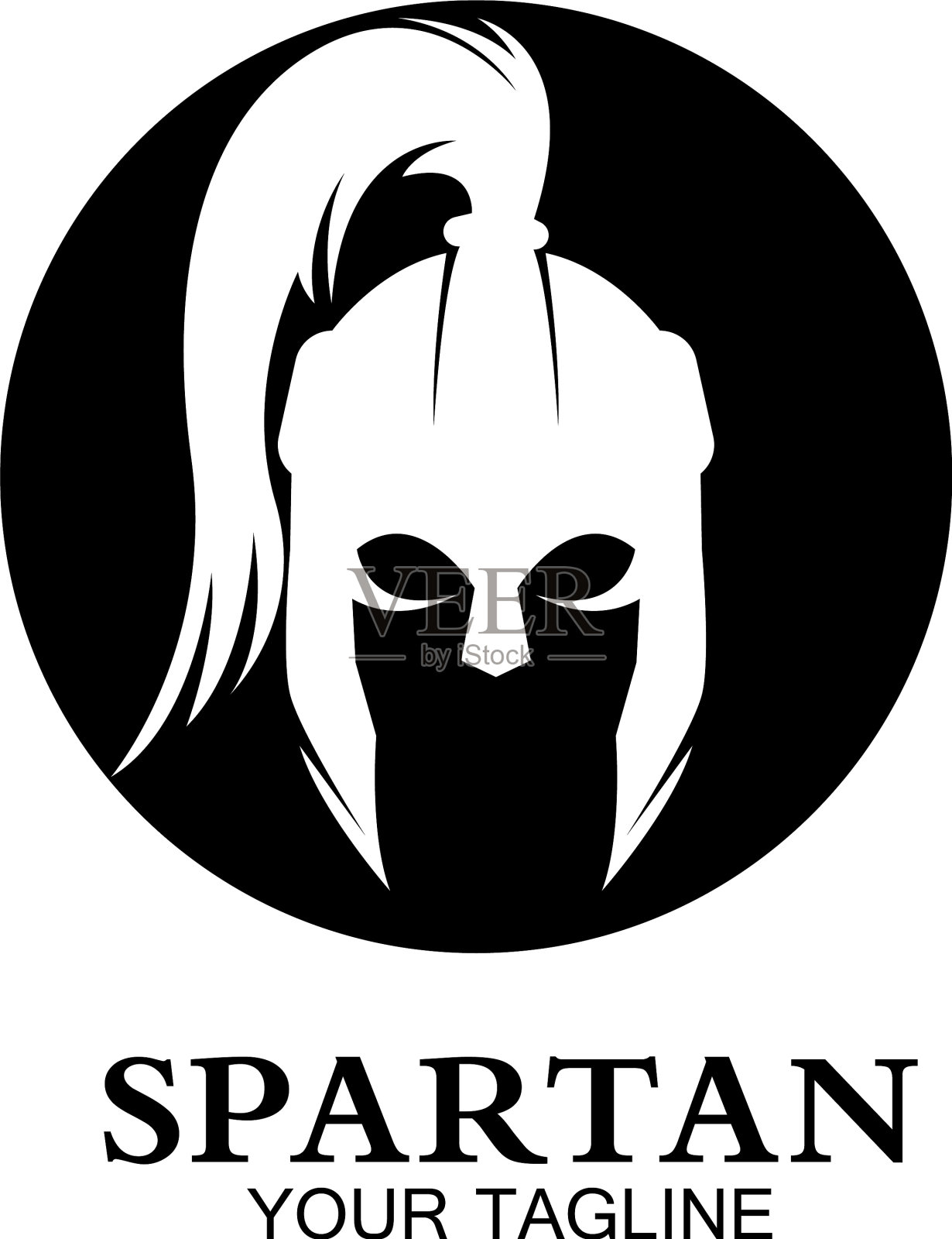 斯巴达标志图标设计插画图片素材