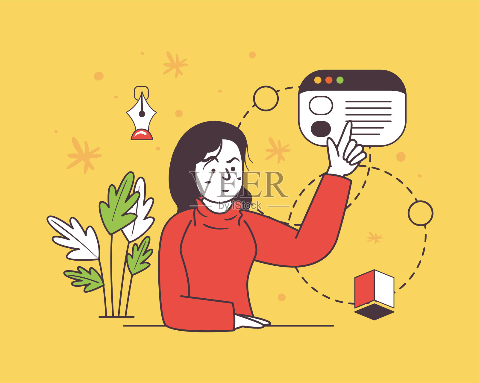 企业商人设计插画图片素材