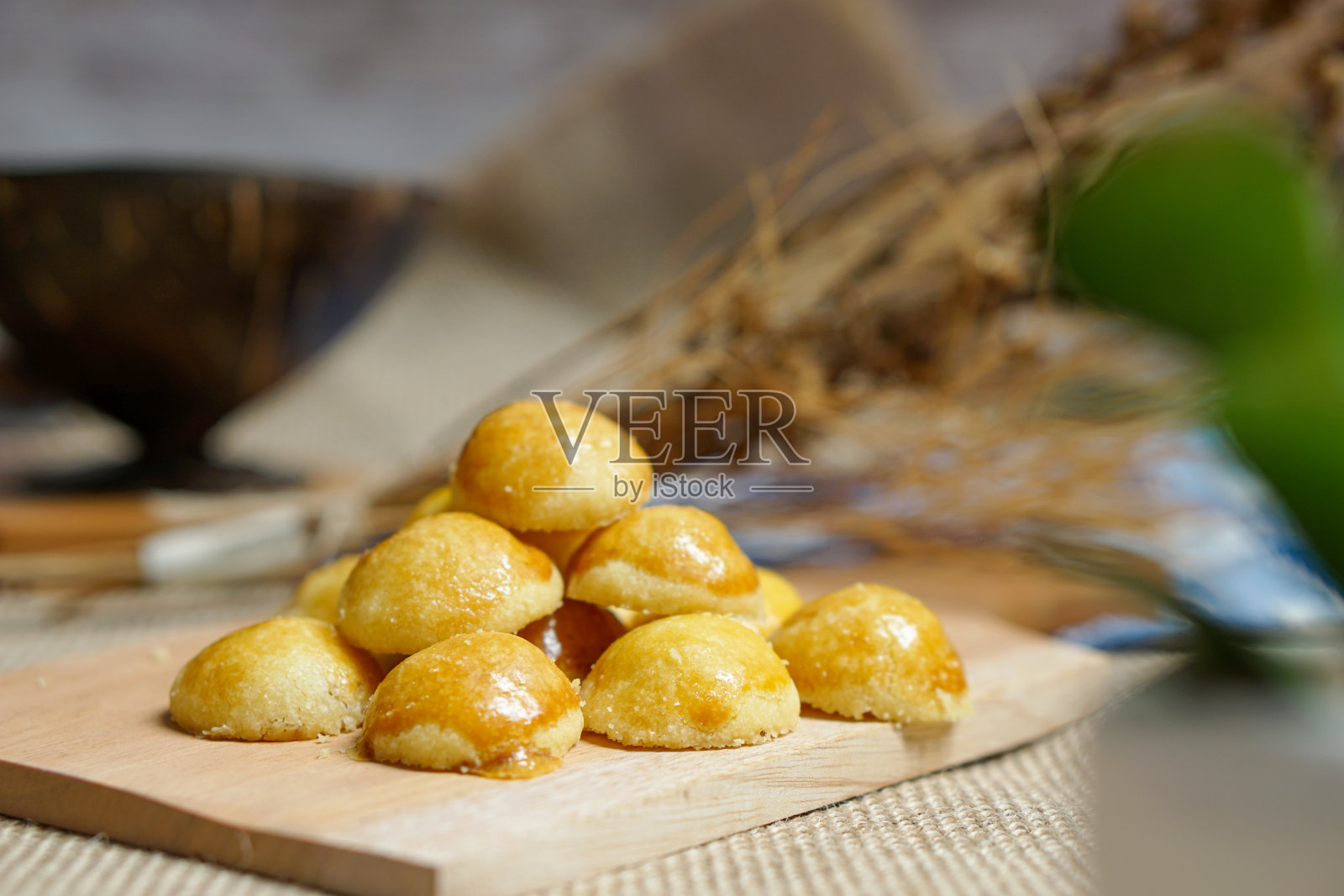 纳斯塔或菠萝挞照片摄影图片