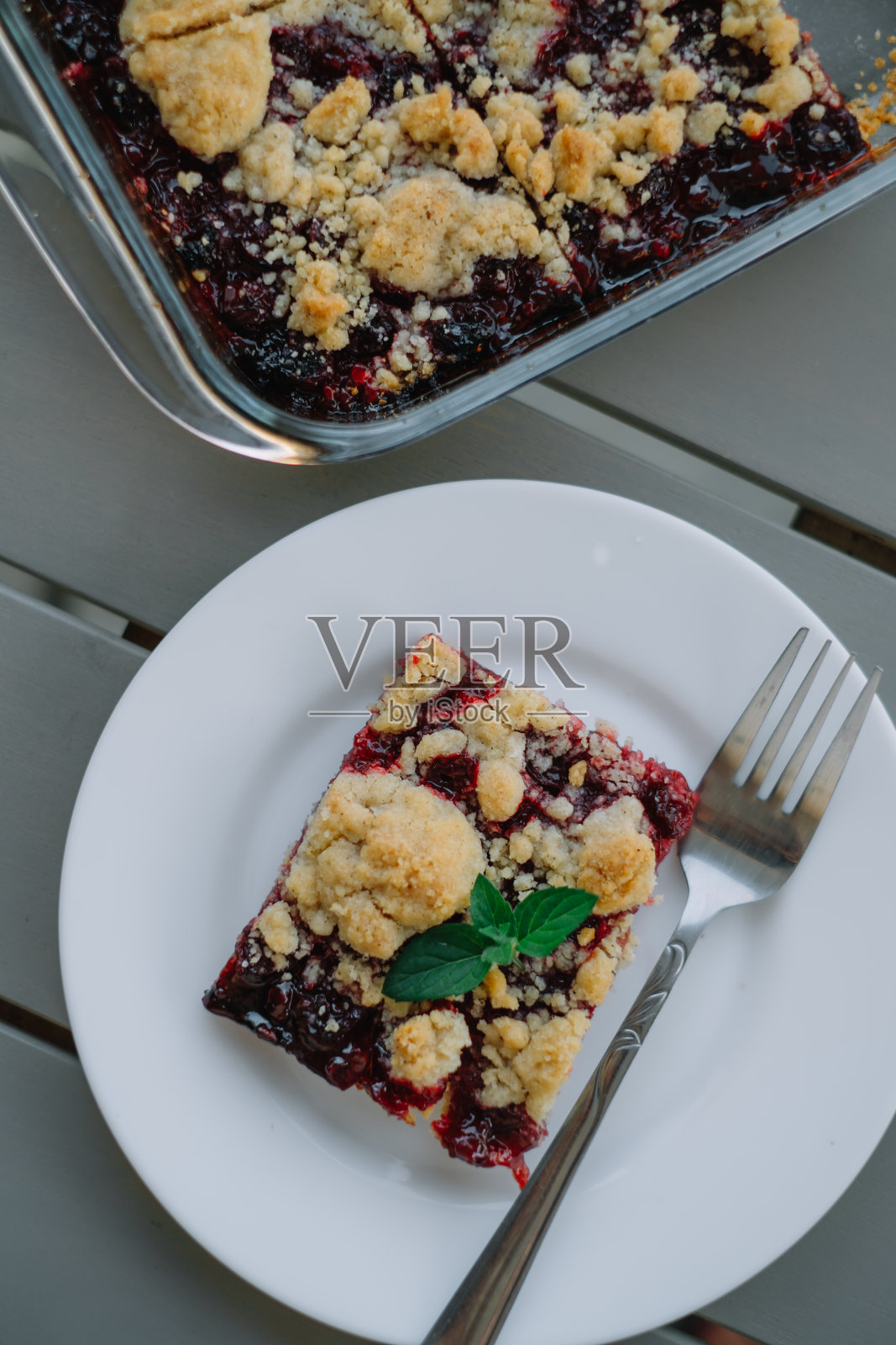 自制樱桃派甜点照片摄影图片