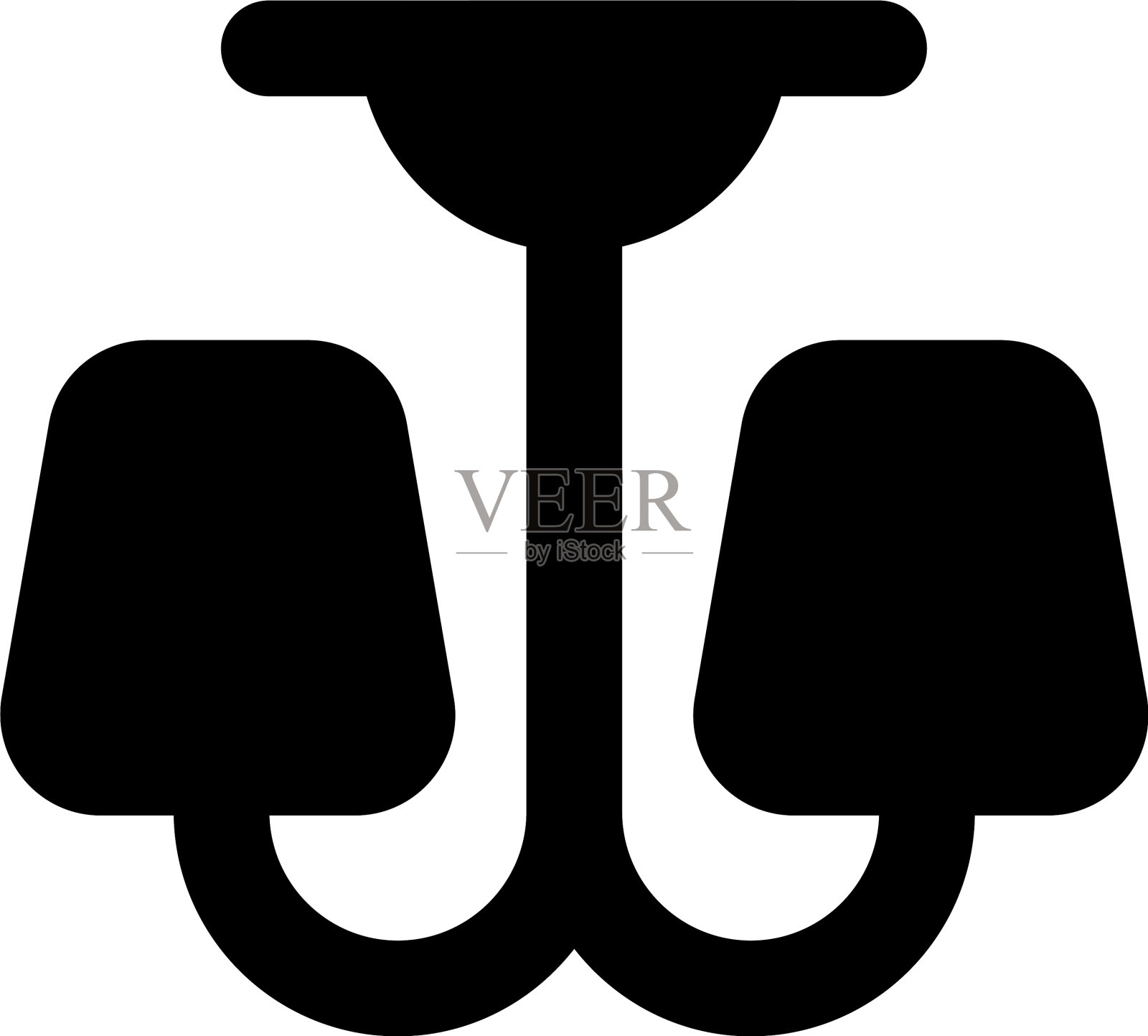 天花板上的灯插画图片素材