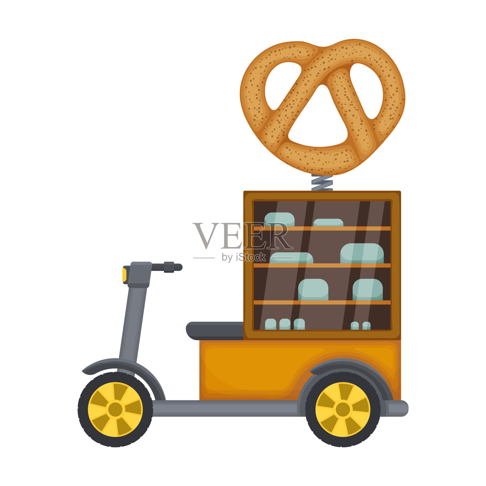 快餐车的偶像卡通的偶像设计元素图片