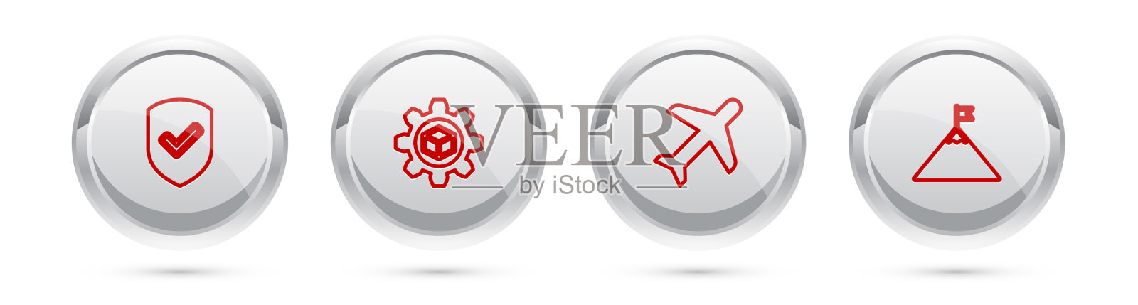 设置线屏蔽与检查标志产品图标素材