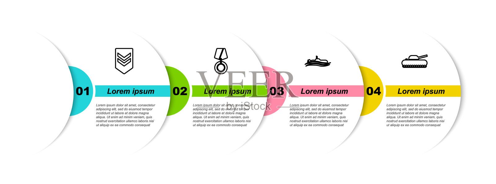 设线chevron军用奖励奖章潜艇插画图片素材