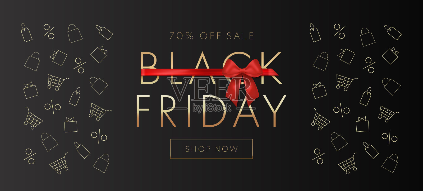 黑色星期五销售插画图片素材