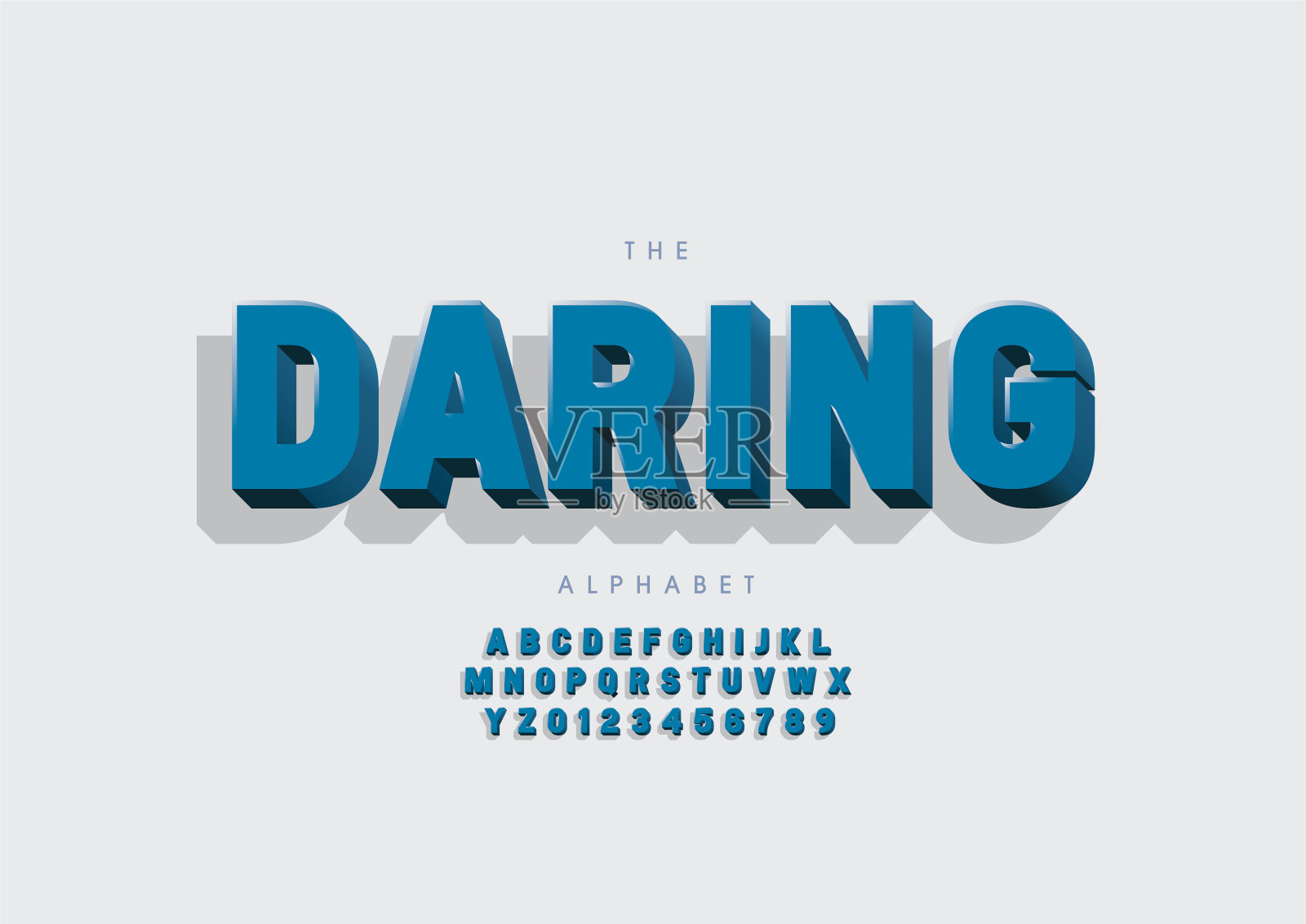 大胆的字母插画图片素材