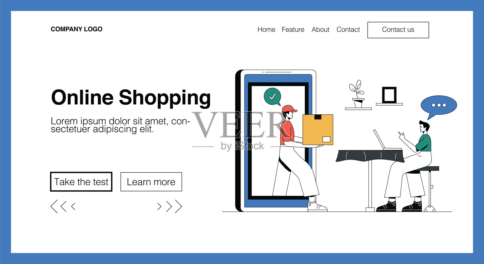 现代平面设计理念与网上购物相结合。设计模板素材
