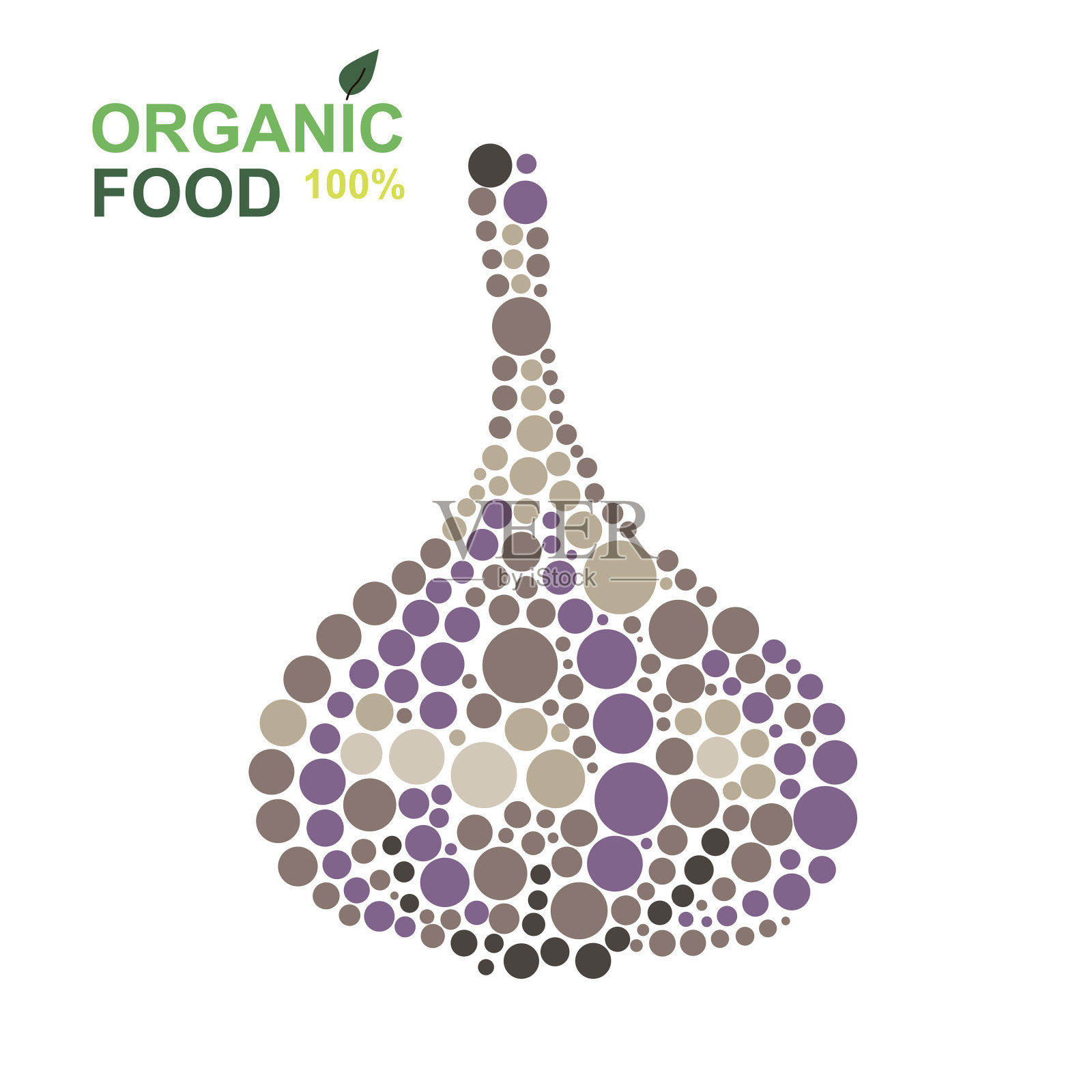 有机食品大蒜天然插画图片素材