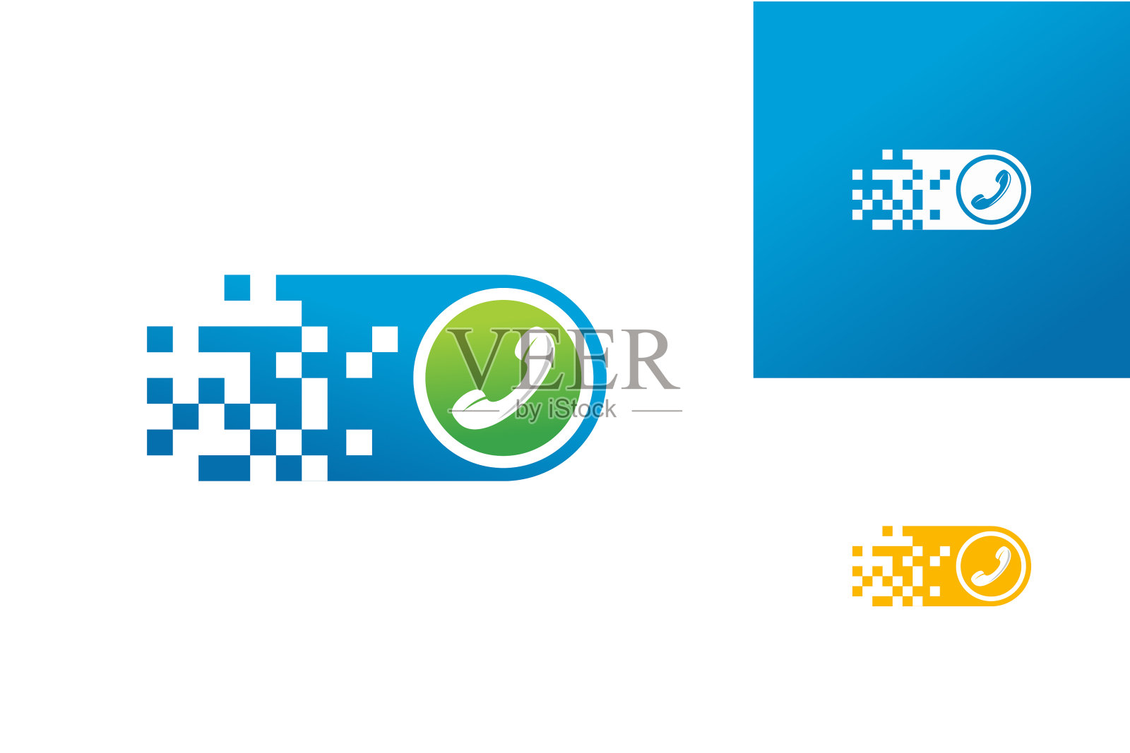 采购产品像素数字电话呼叫标志模板设计向量，会徽，设计概念，创意符号，图标插画图片素材