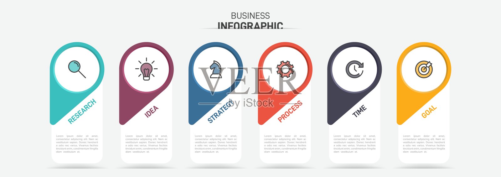 信息图形设计与图标和5个选项或步骤。细线的向量。信息图的业务概念。可用于信息图形，流程图，演示文稿，网站，横幅，印刷材料。插画图片素材