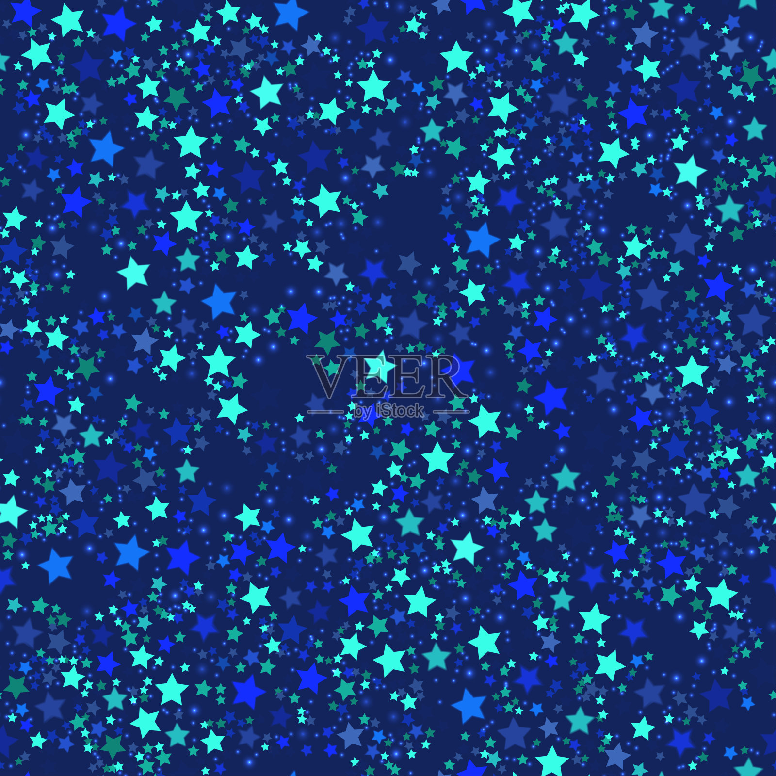 星光无缝模式矢量插图在平面设计插画图片素材