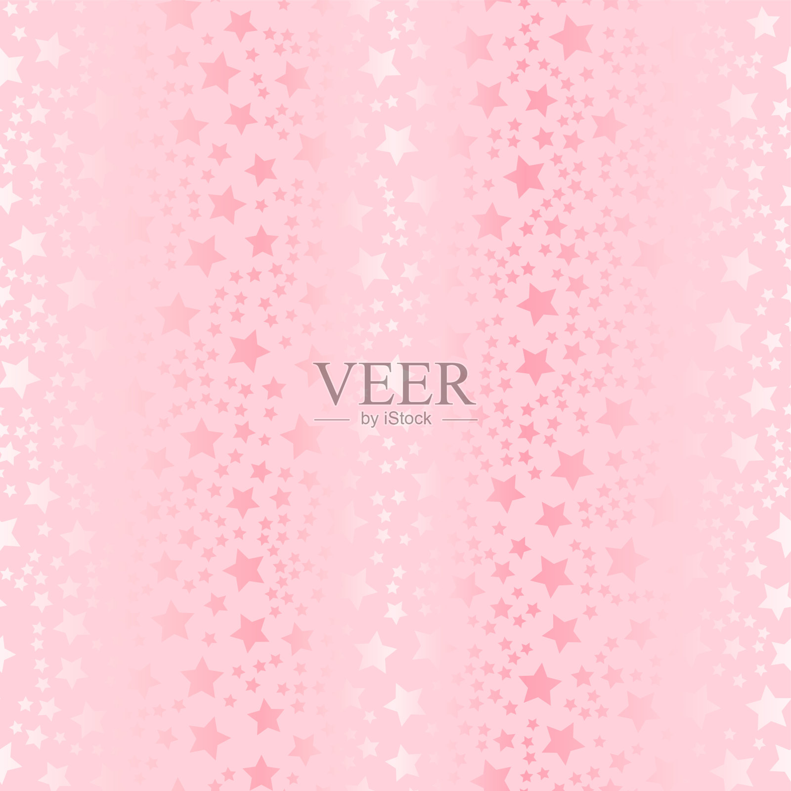 无缝模式与发光的星星矢量插图插画图片素材