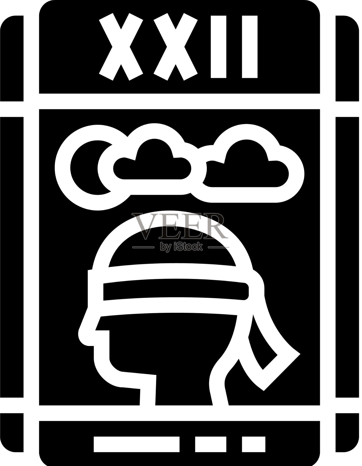 塔罗牌占星象形图标插画图片素材