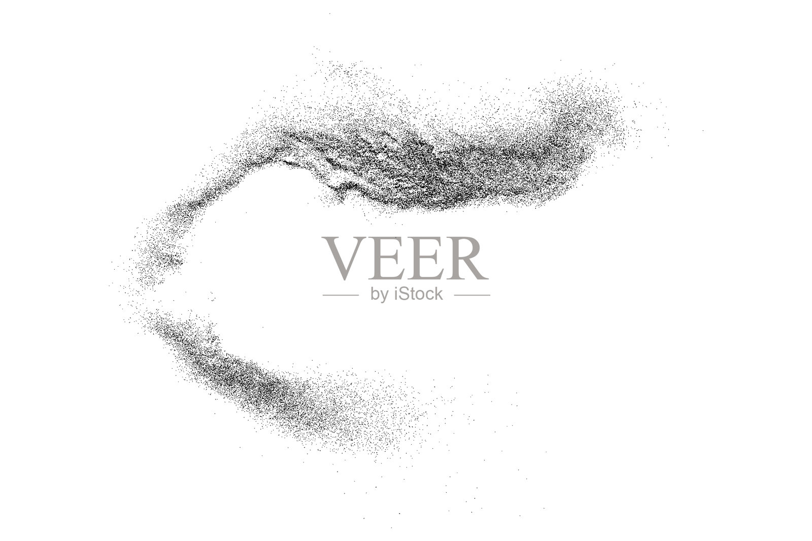 陷入困境的黑色纹理插画图片素材