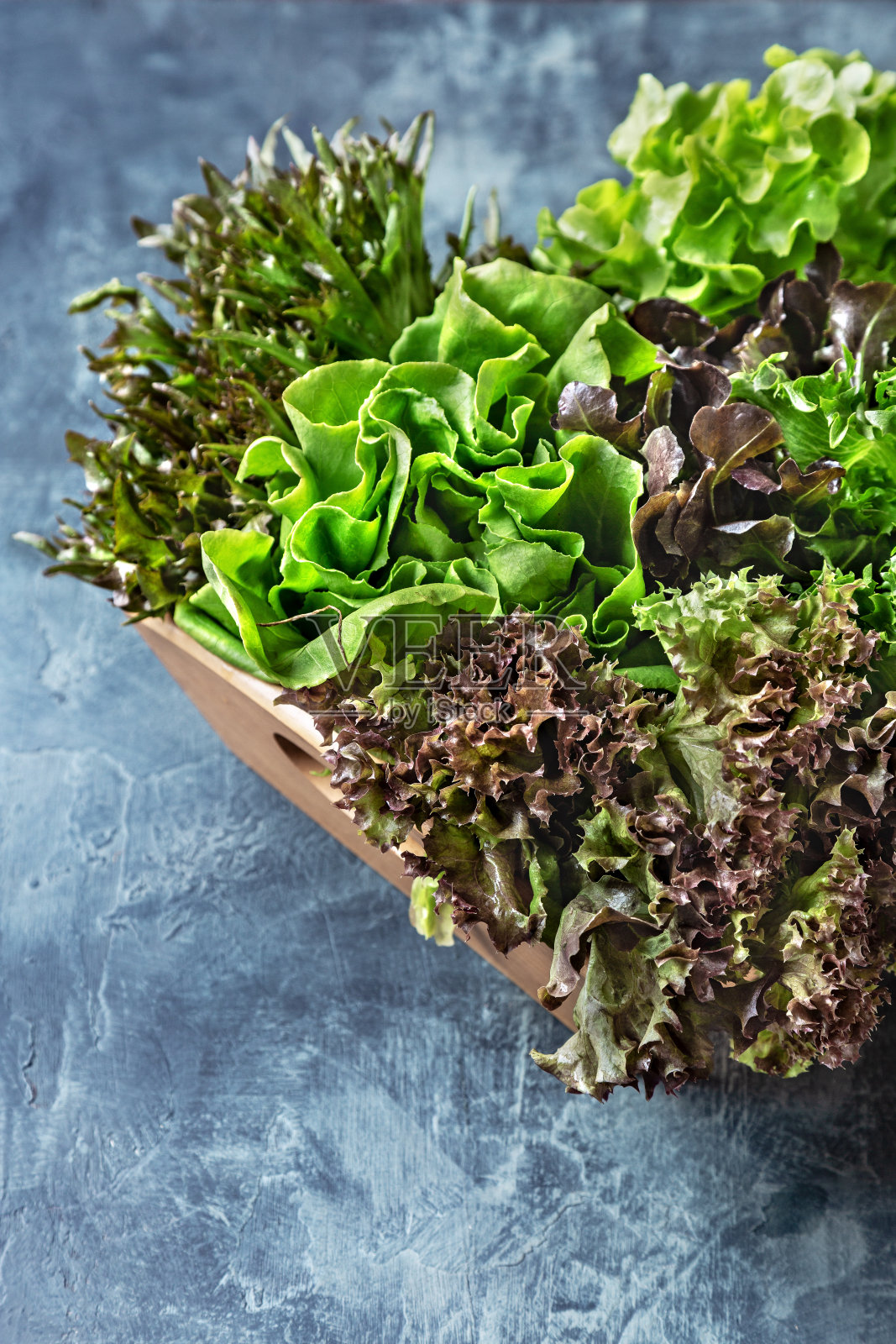 各种竹篮生菜照片摄影图片