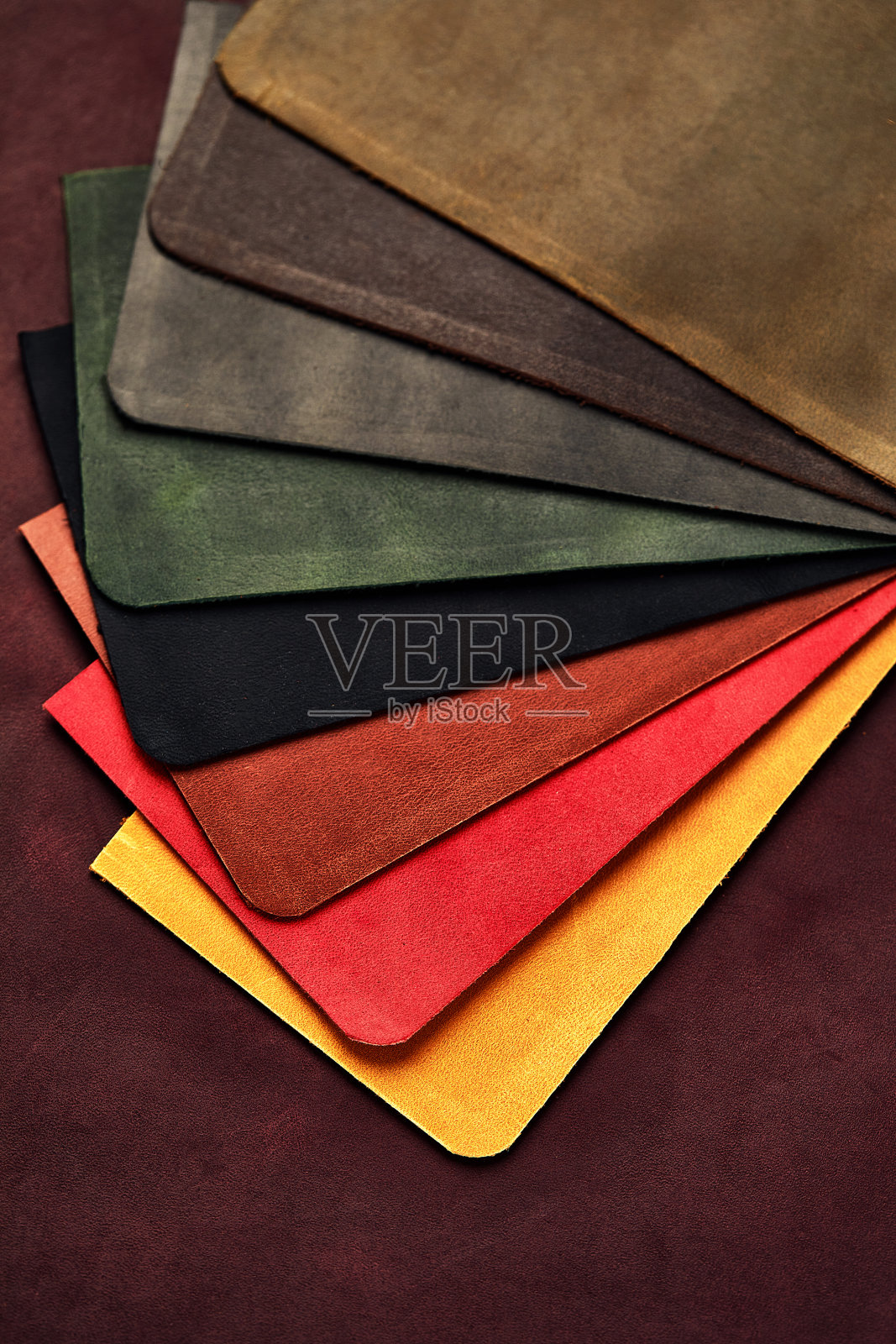 多色调色板的皮肤样品，调色板不同的肤色和颜色来展示照片摄影图片