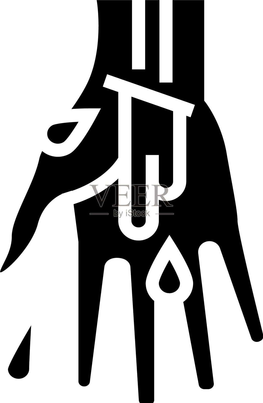 静脉出血疾病字形图标设计元素图片