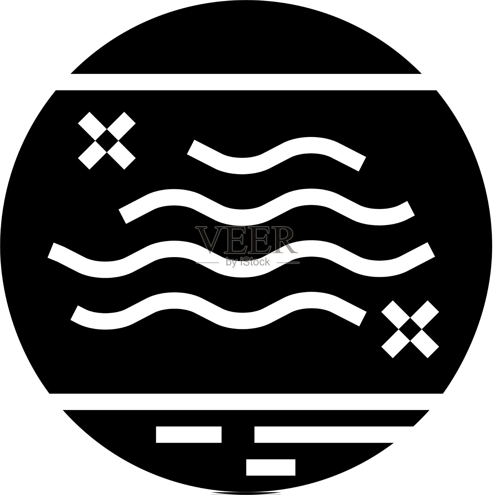 皮肤干燥字形图标插画图片素材