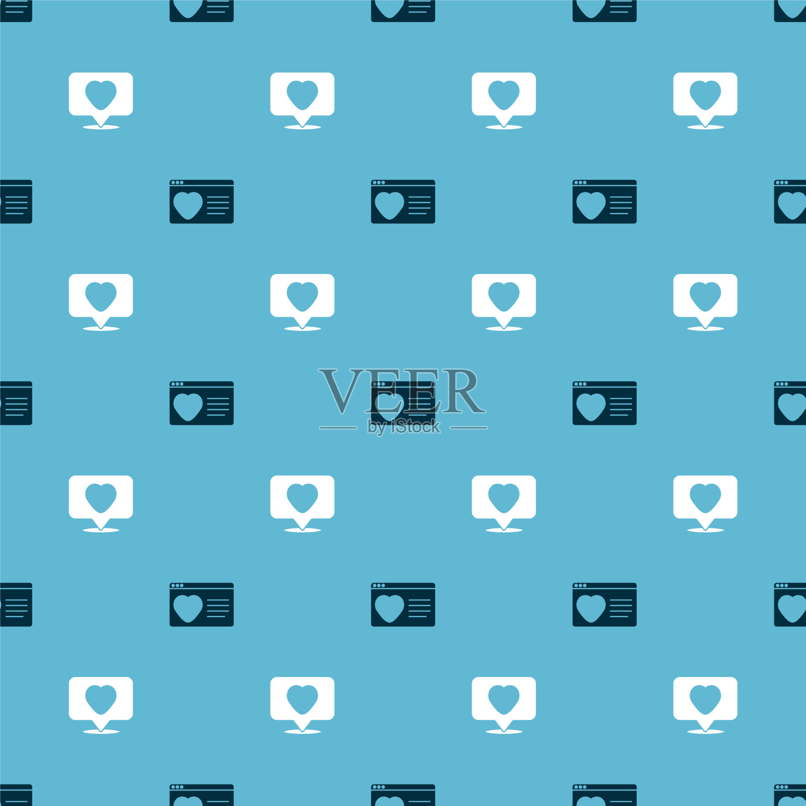 把约会应用放在网上，喜欢和喜欢图标素材