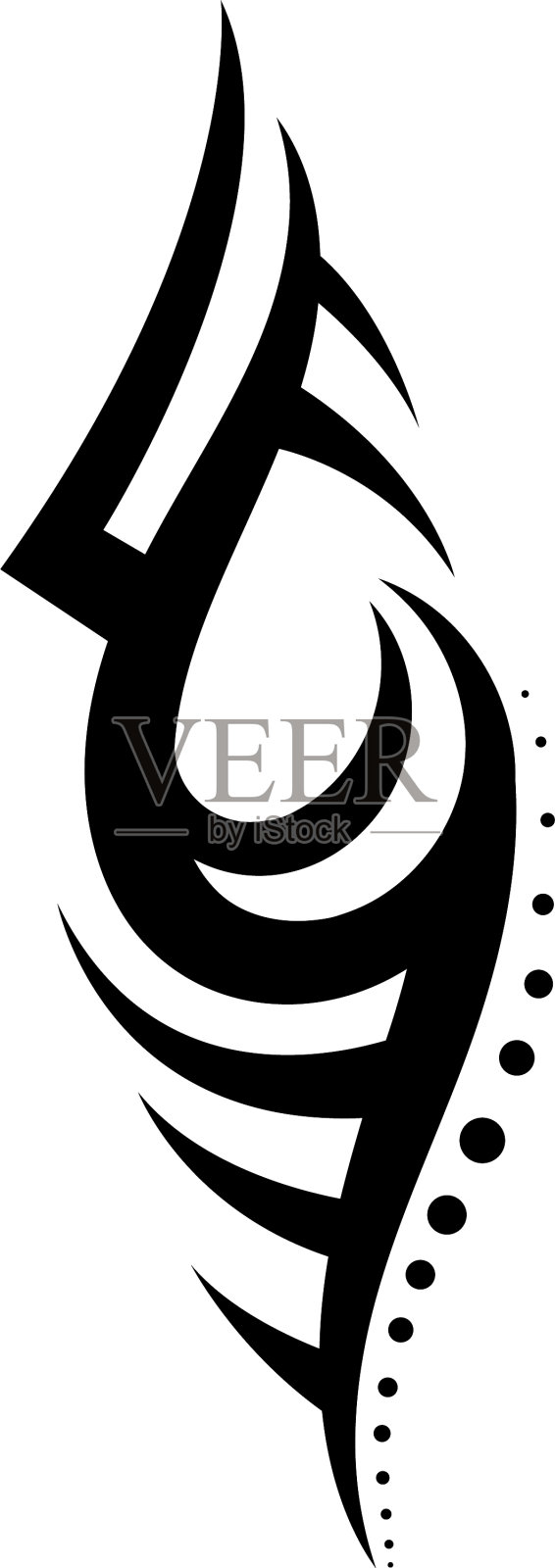 部落图案纹身艺术设计纹身部落插画图片素材