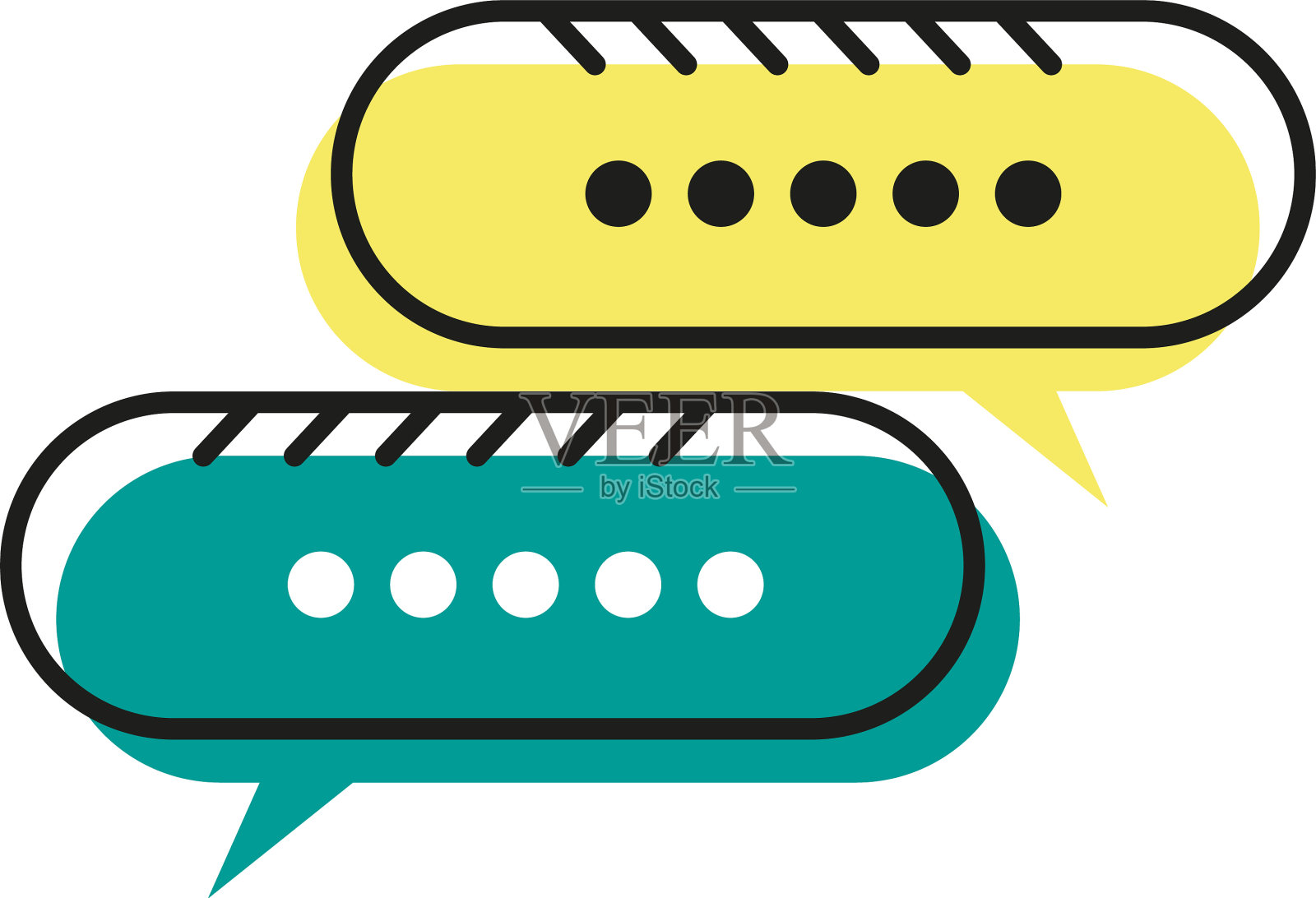 演讲泡沫复古设计元素图片