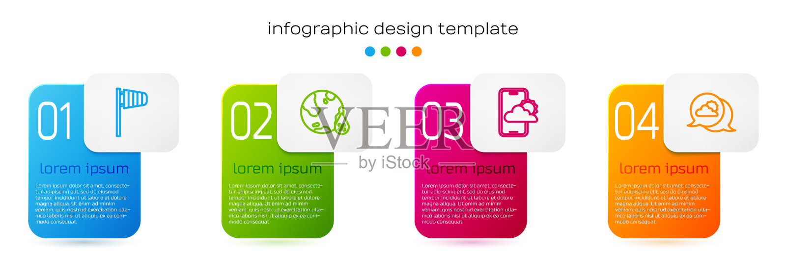 设置线锥风向标水滴插画图片素材