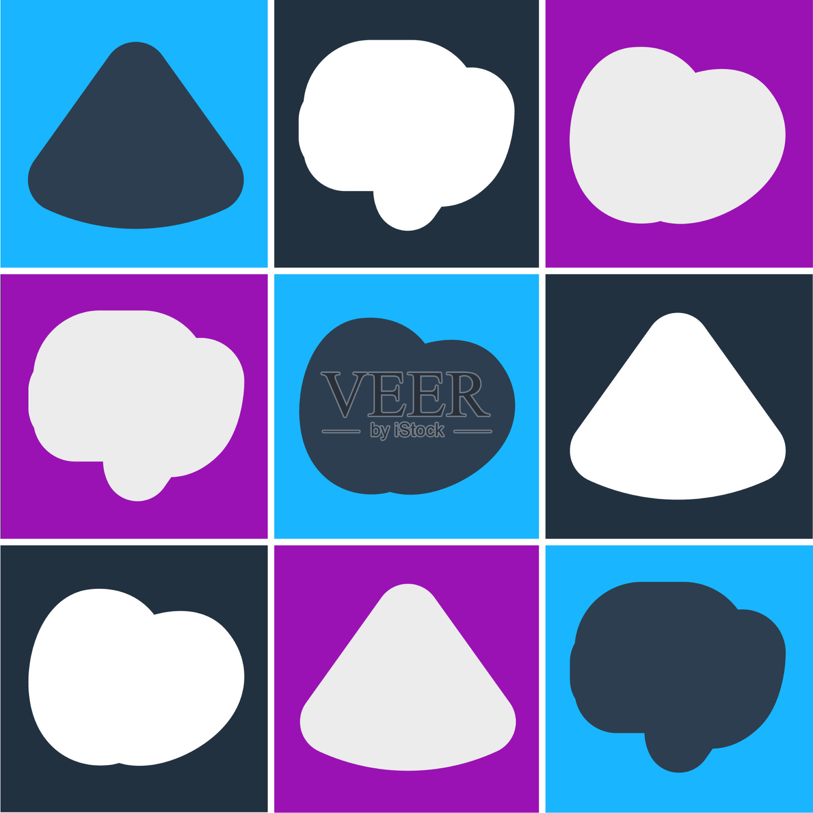 定行西瓜土豆和素食饮食图标素材